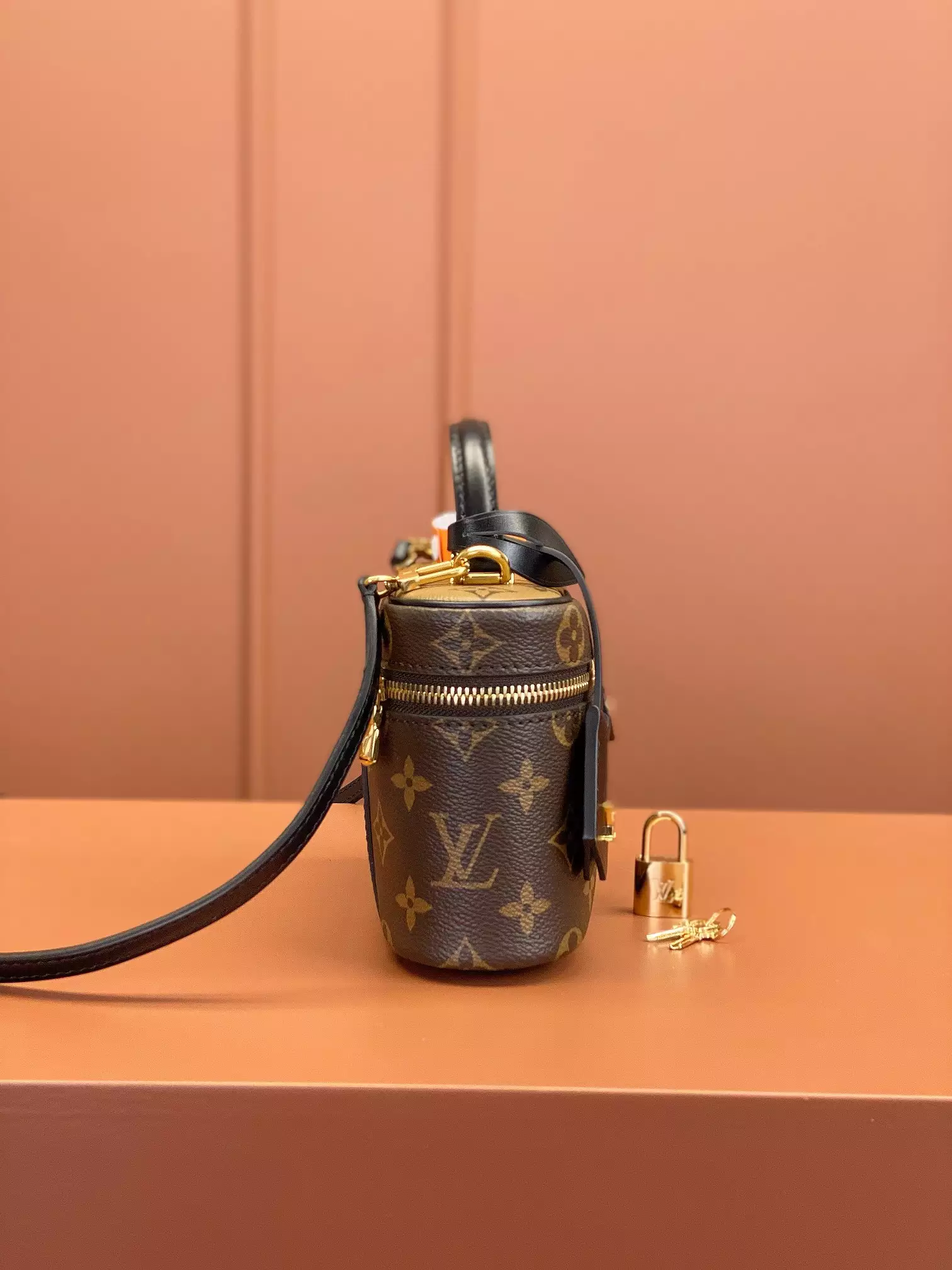 Vanity Chain Pouch Monogram Brown Coated Canvas