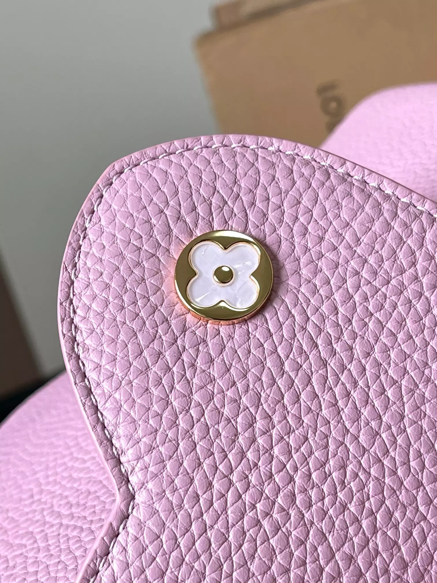 LV Capucines BB Capushell in Light Pink