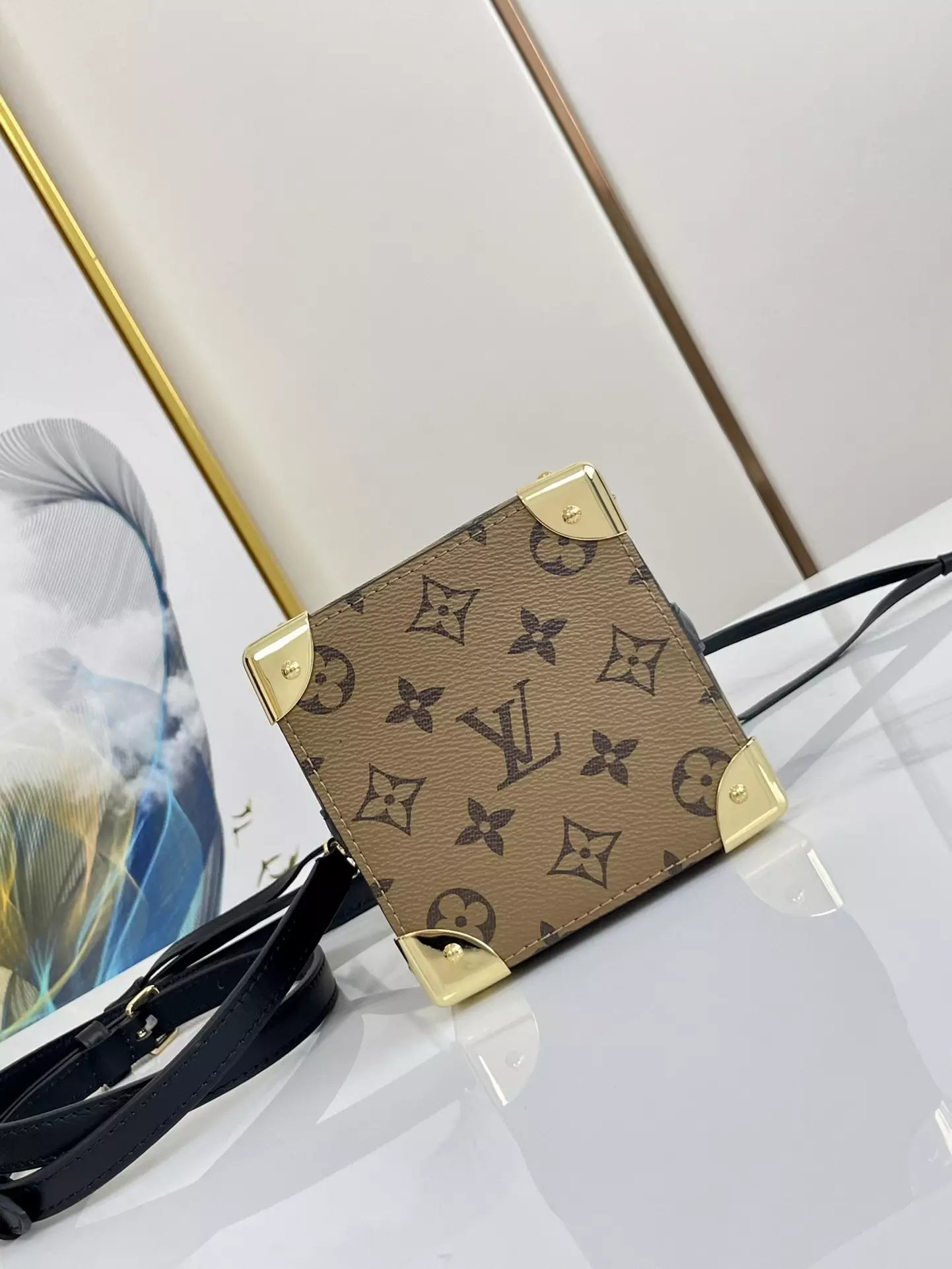 Noé Purse LV Charms Monogram Reverse Canvas
