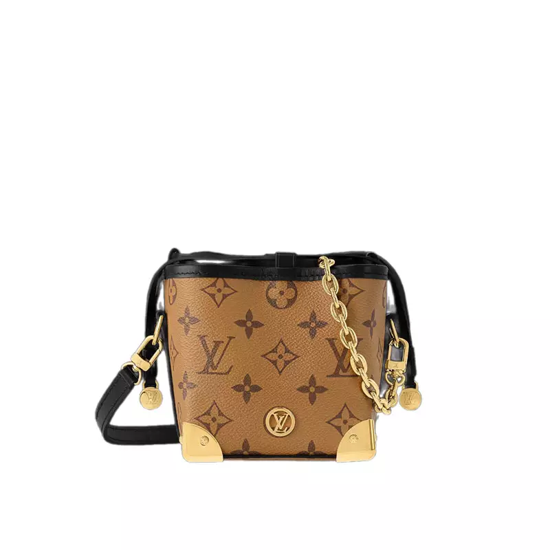 Noé Purse LV Charms Monogram Reverse Canvas