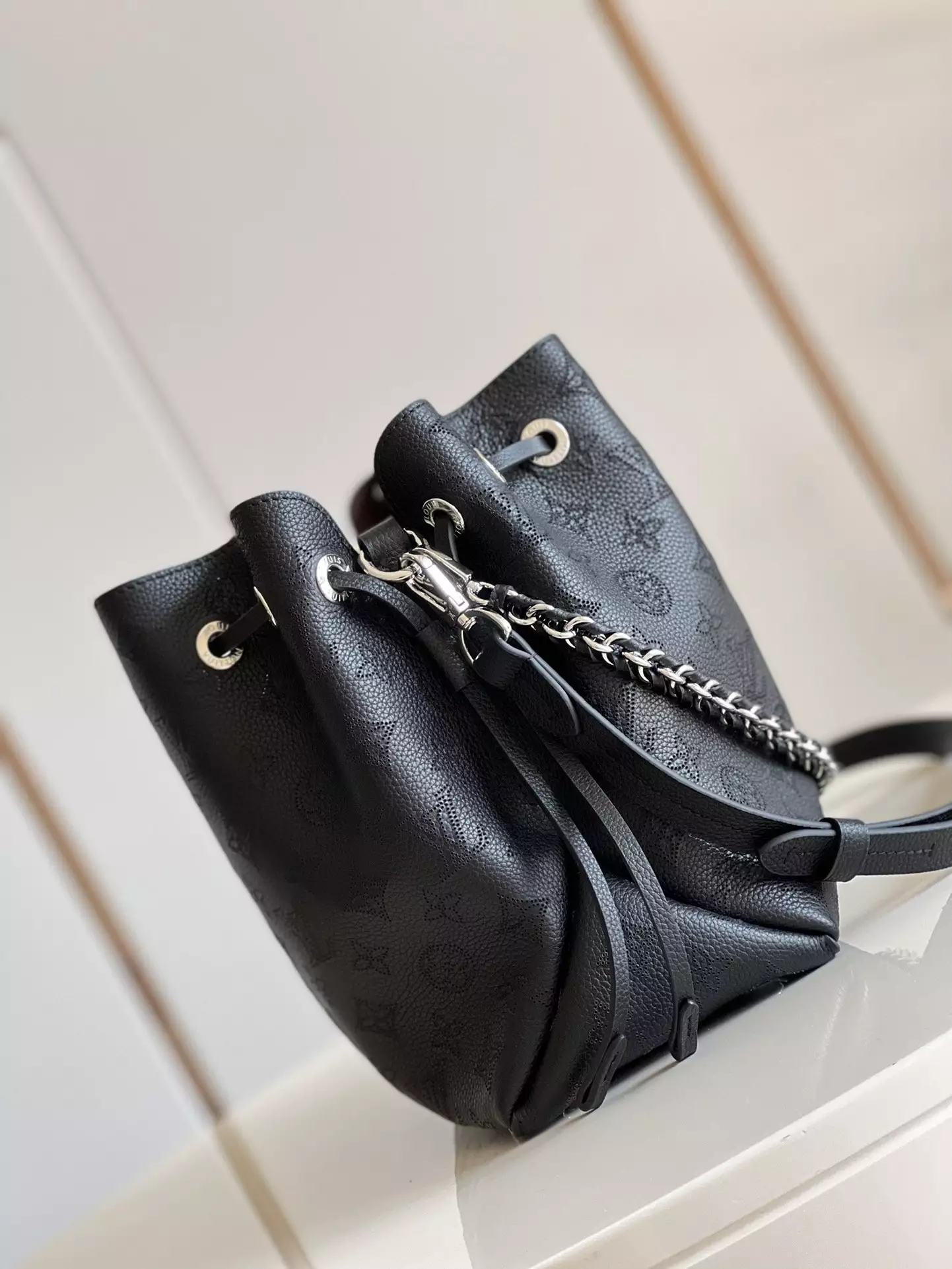 Bella Tote Black Mahina Calfskin