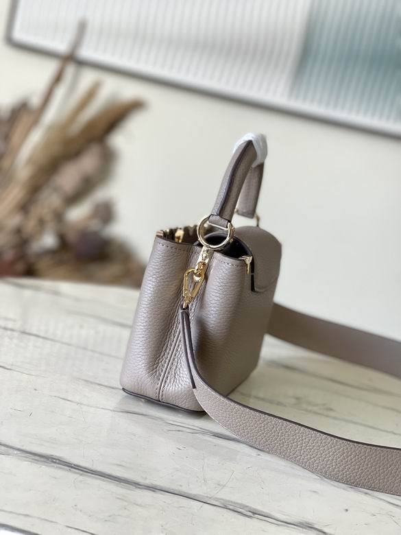 Capucines Mini handbag Taurillon leather Monogram Flowers - LB365