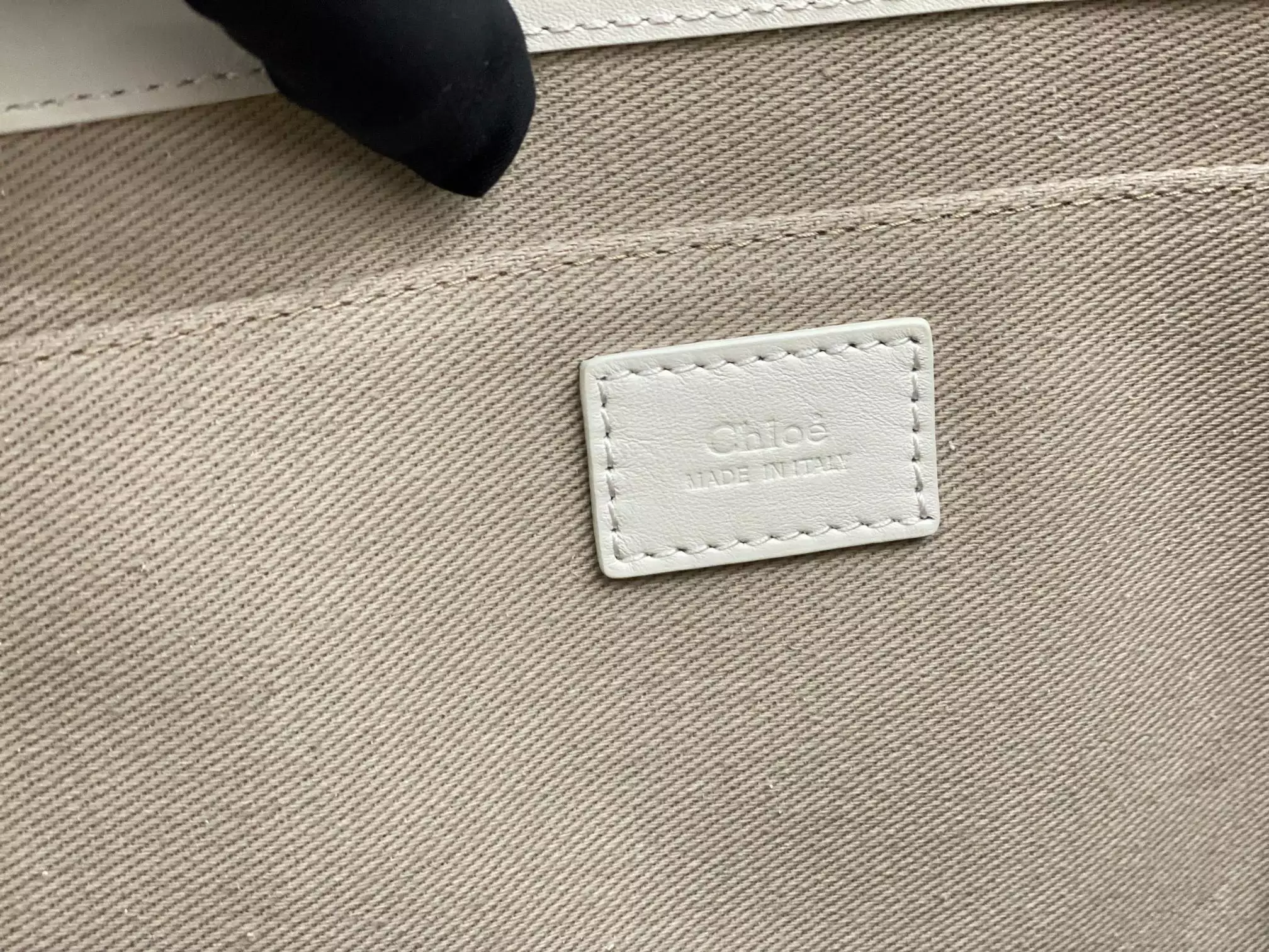 Chloé Large Woody Tote Bag White
