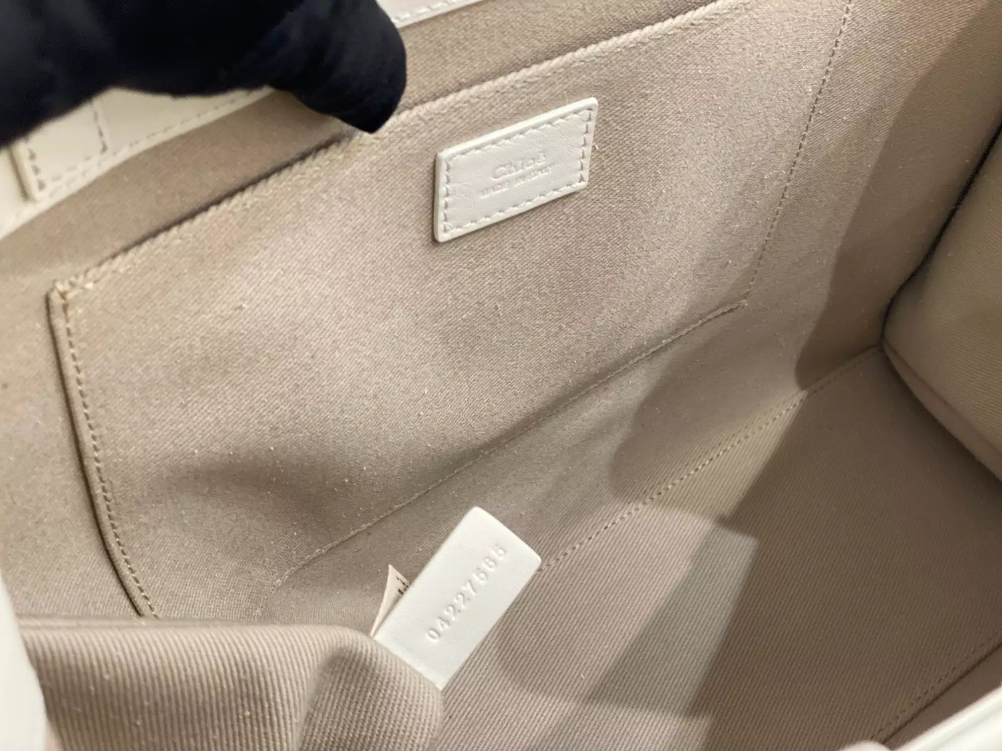 Chloé Large Woody Tote Bag White