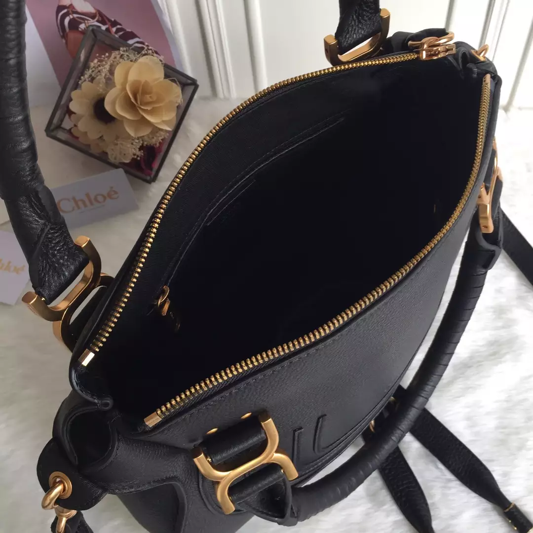 Chloé Marcie Black Double Carry Bag