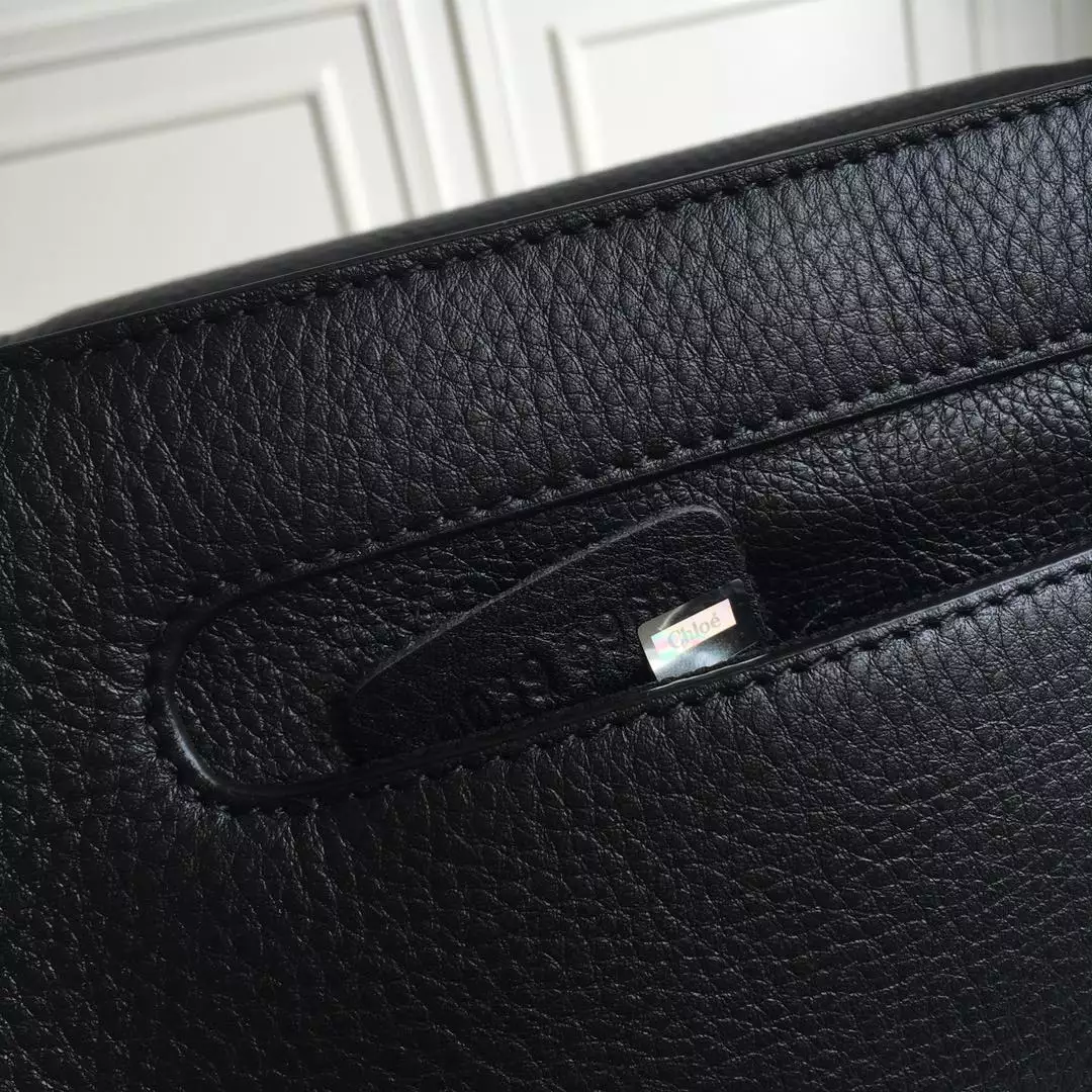 Chloé Marcie Black Medium Saddle Bag