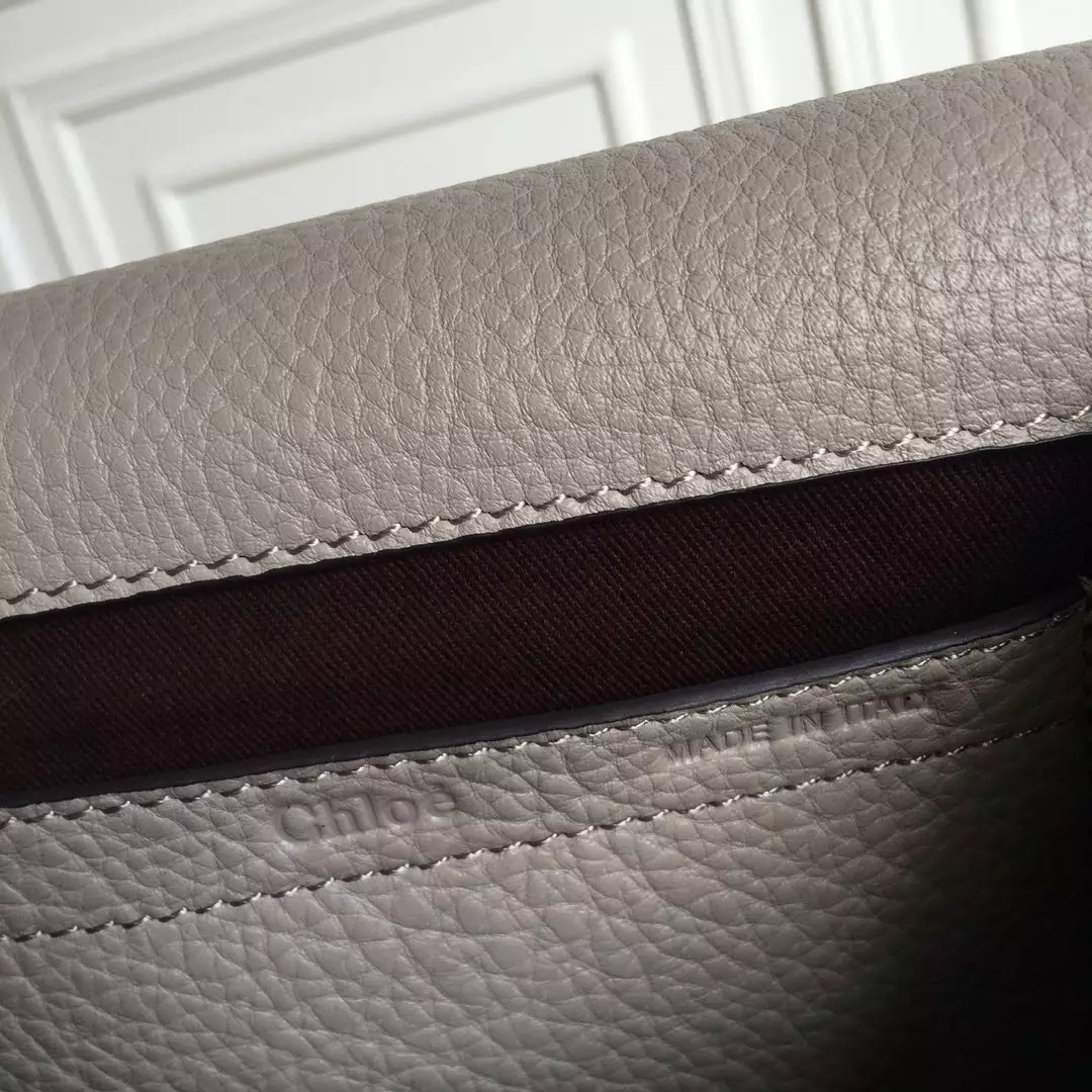 Chloé Marcie Cashmere Grey Medium Saddle Bag