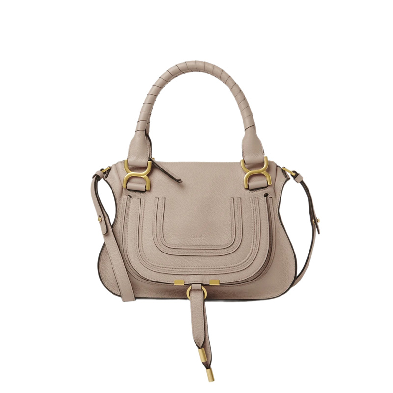Chloé Marcie Nomad Beige Double Carry Bag