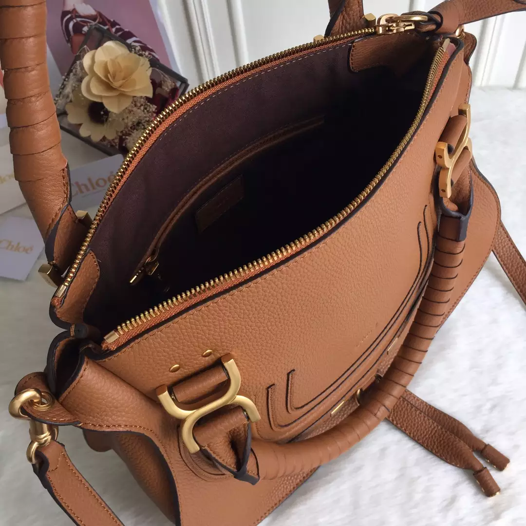 Chloé Marcie Tan Double Carry Bag