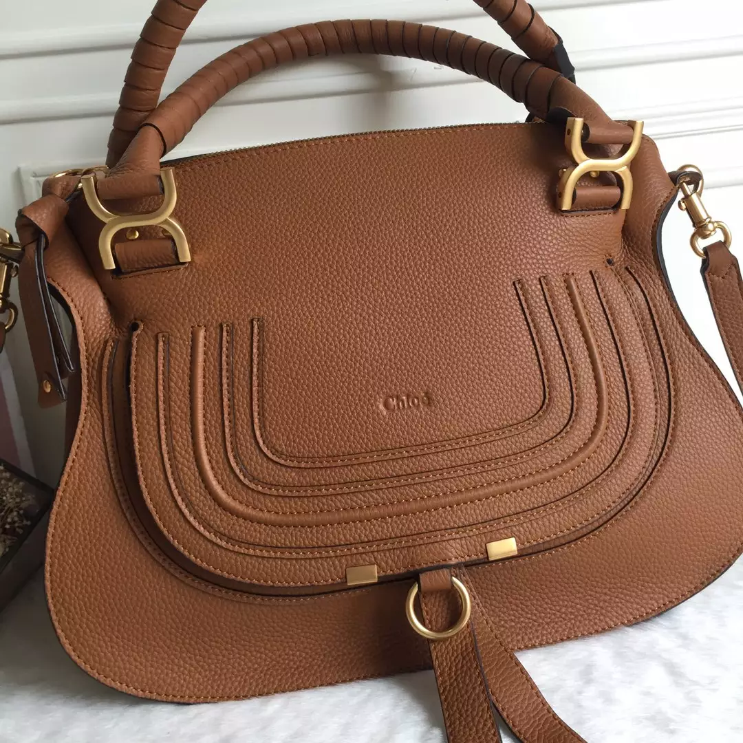 Chloé Marcie Tan Double Carry Bag