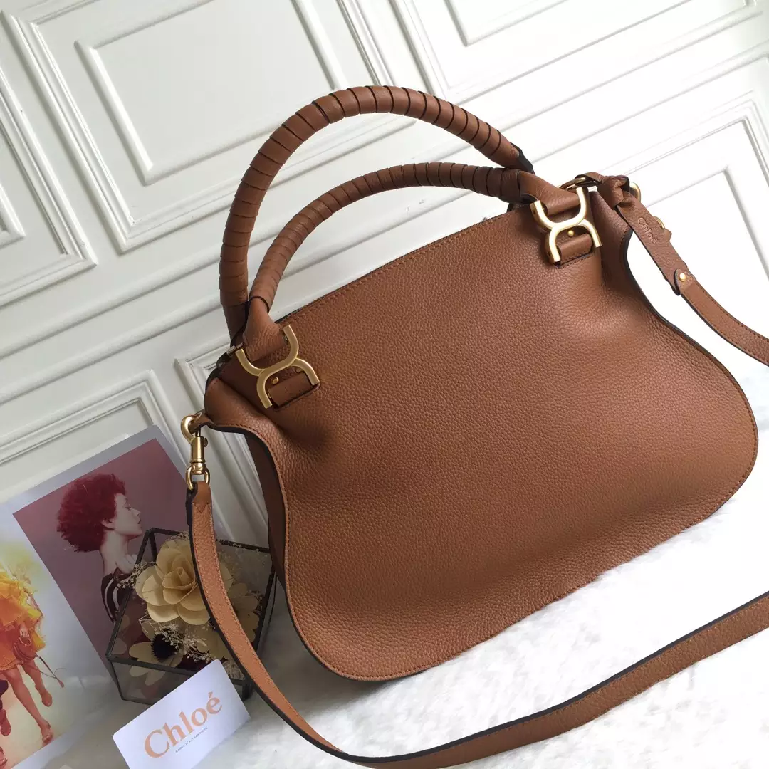 Chloé Marcie Tan Double Carry Bag