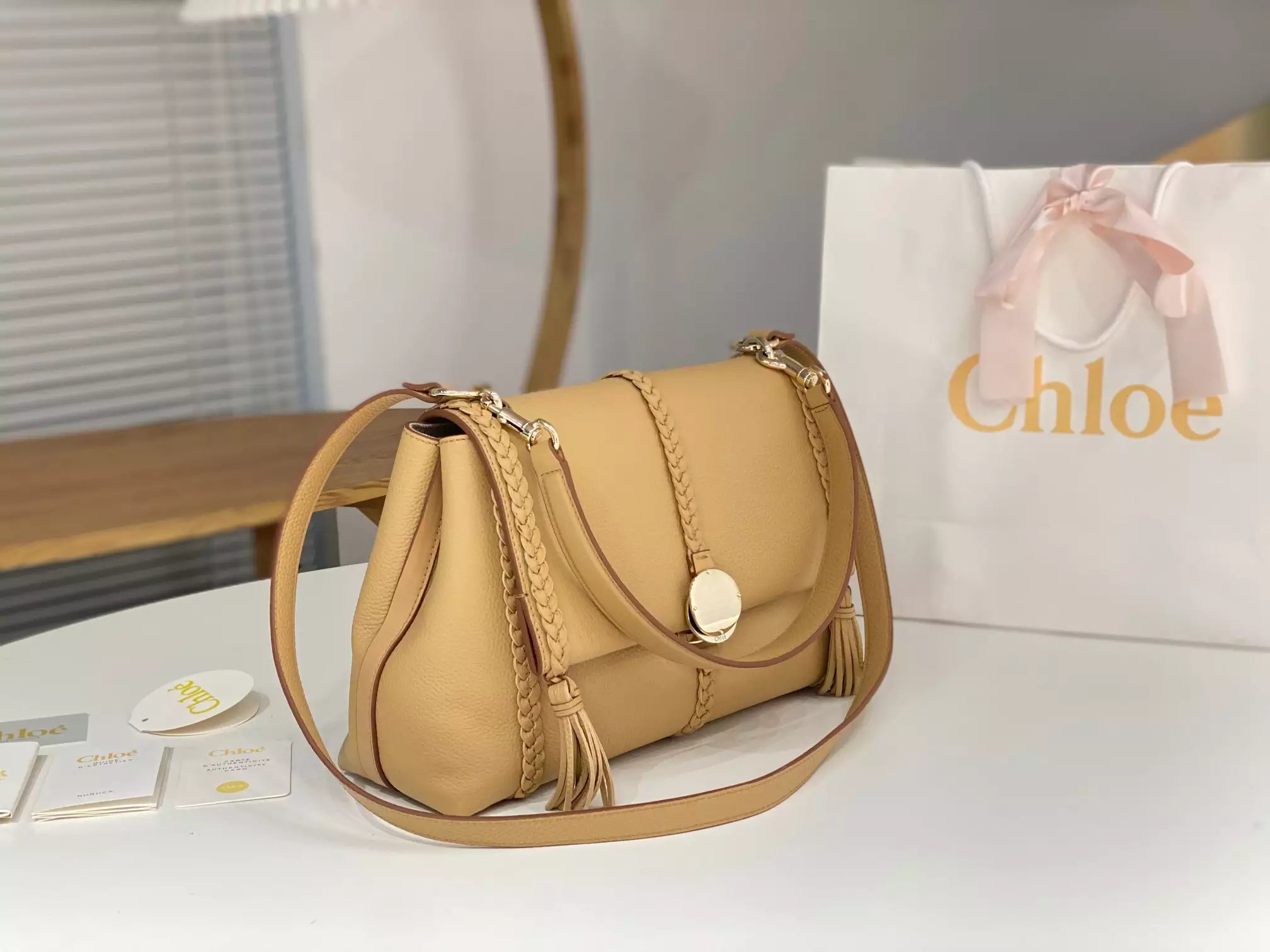 Chloé Penelope Medium Softy Yellow Leather