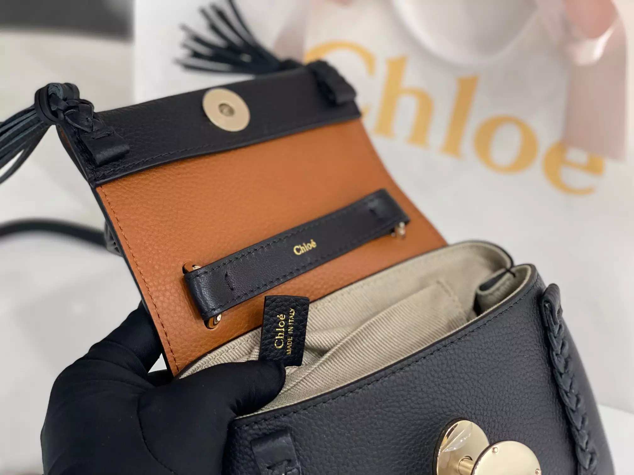 Chloé Penelope Mini Soft Black Leather