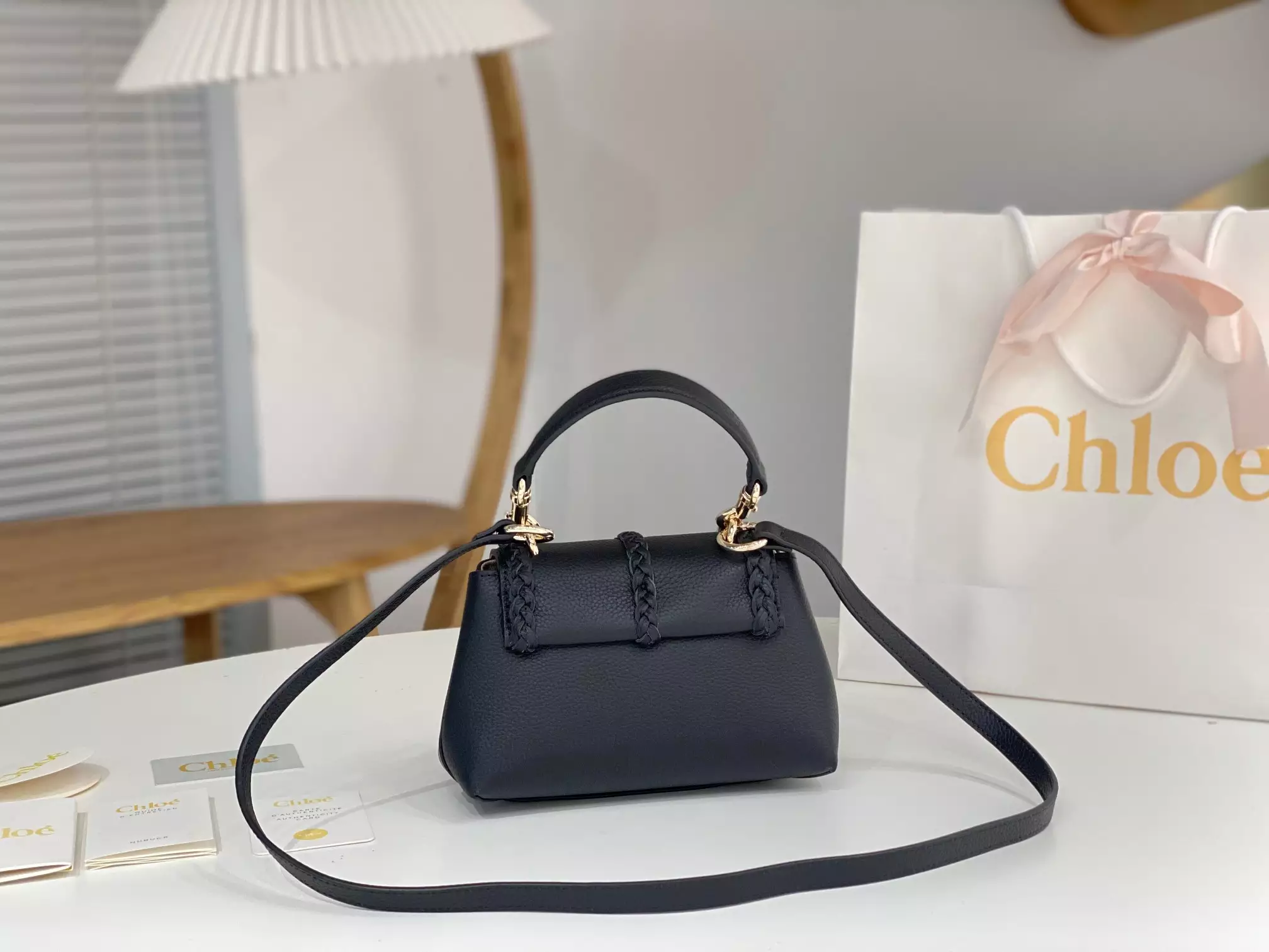 Chloé Penelope Mini Soft Black Leather