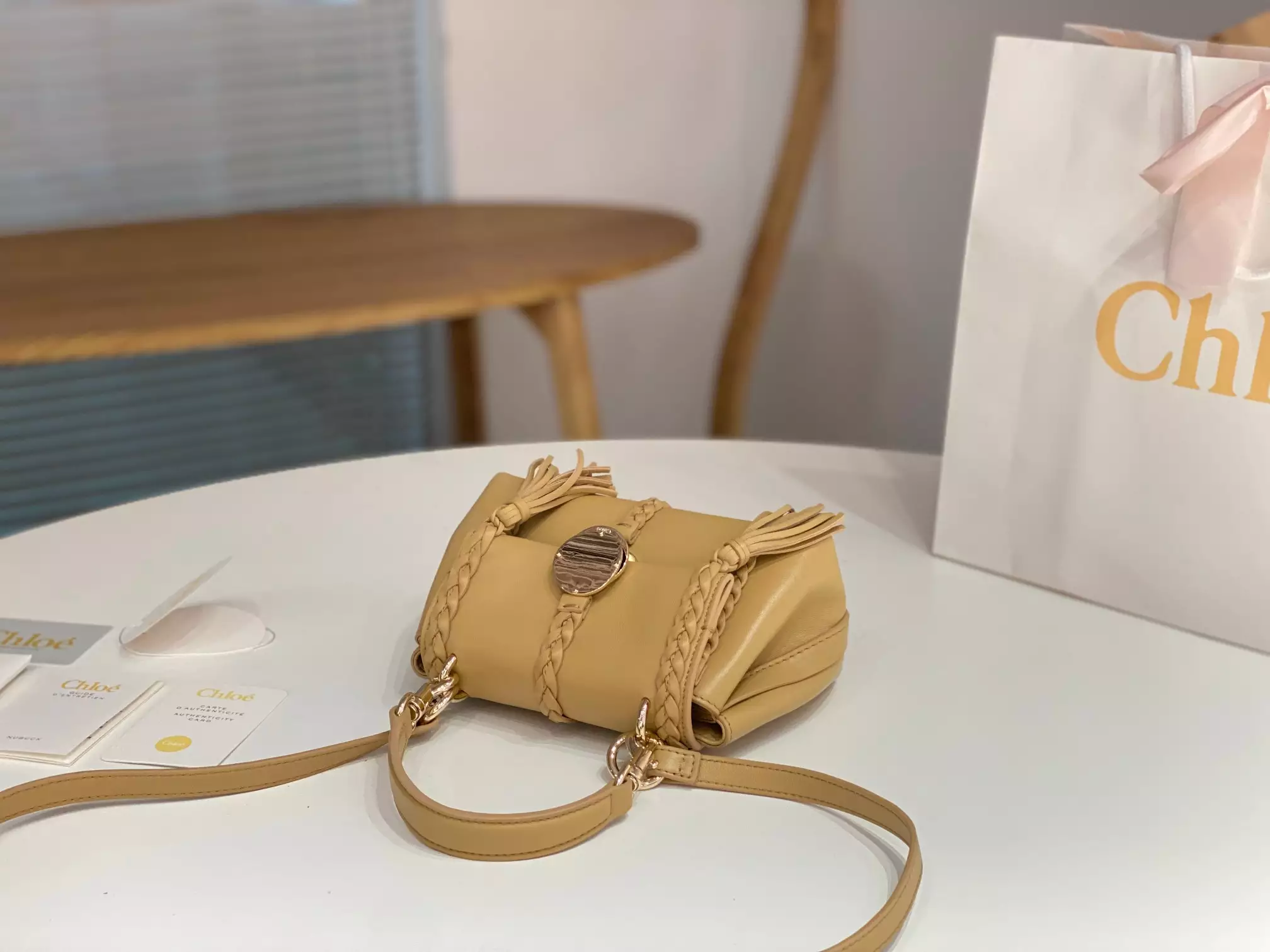 Chloé Penelope Mini Soft Softy Yellow Leather