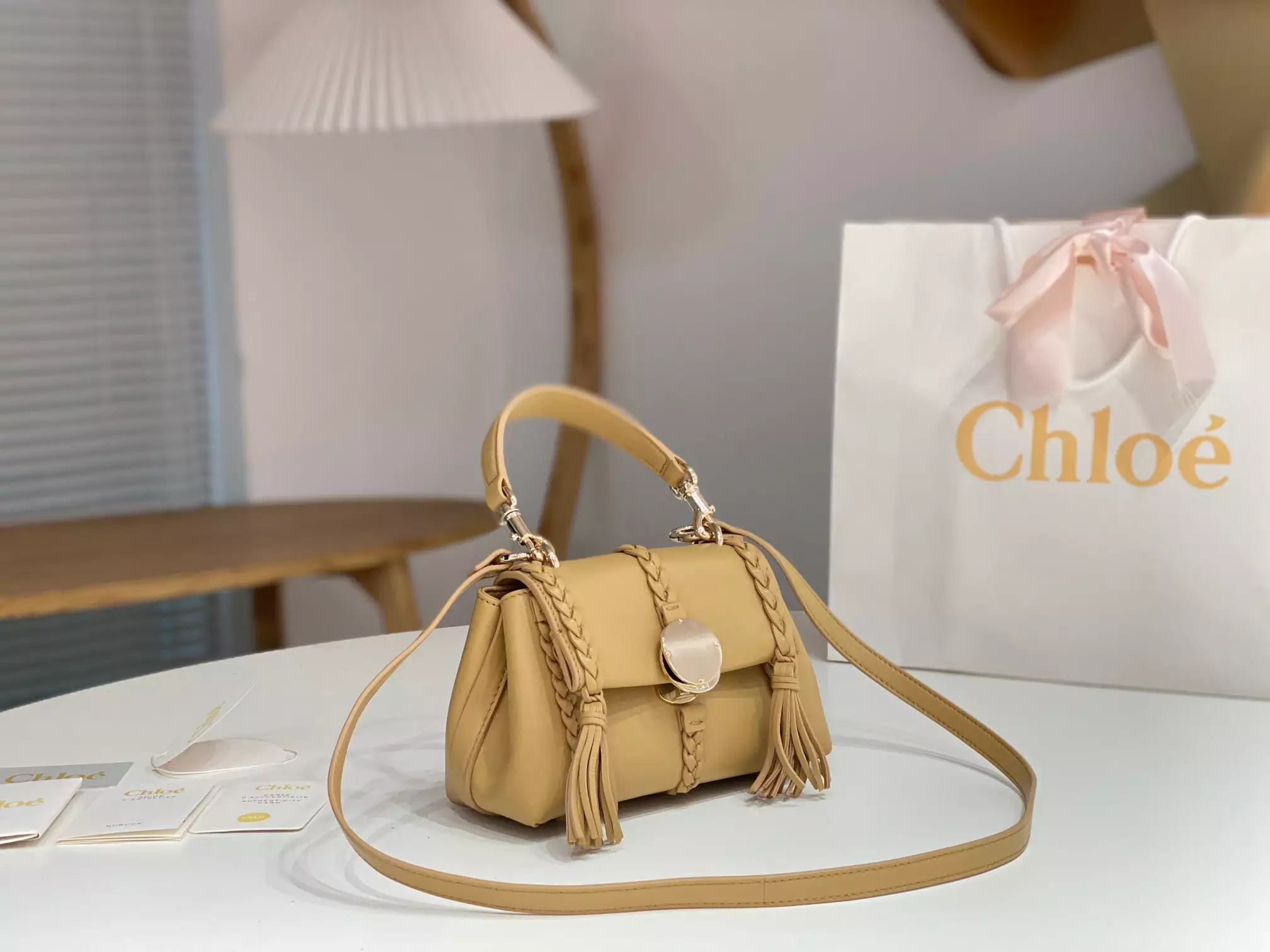 Chloé Penelope Mini Soft Softy Yellow Leather