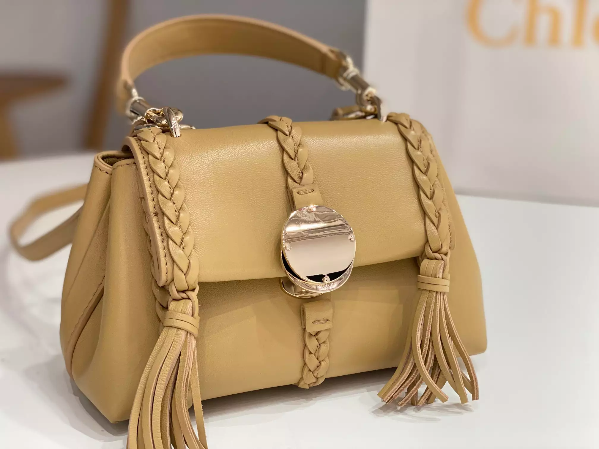 Chloé Penelope Mini Soft Softy Yellow Leather