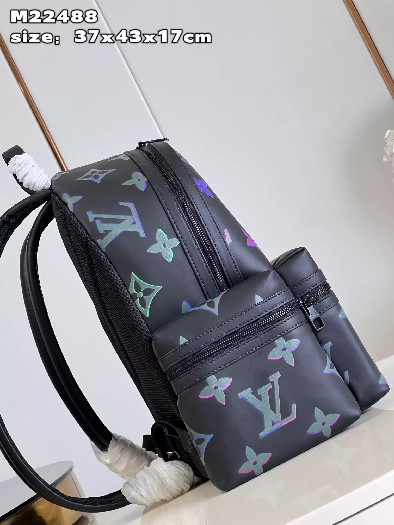 Comet Backpack Black Borealis Calf Leather