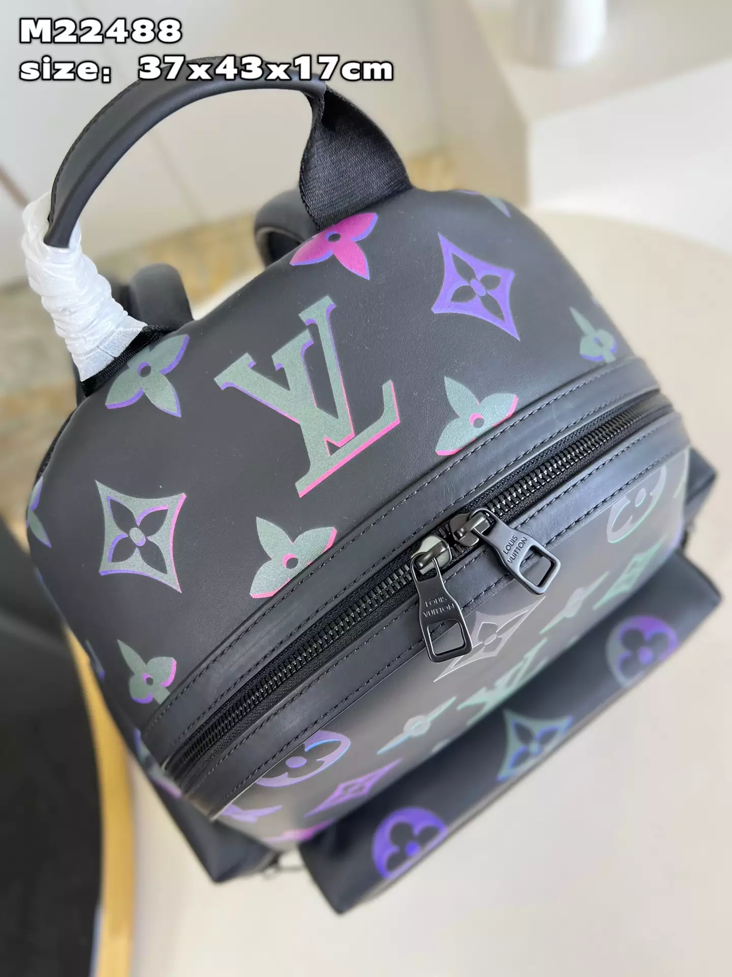 Comet Backpack Black Borealis Calf Leather