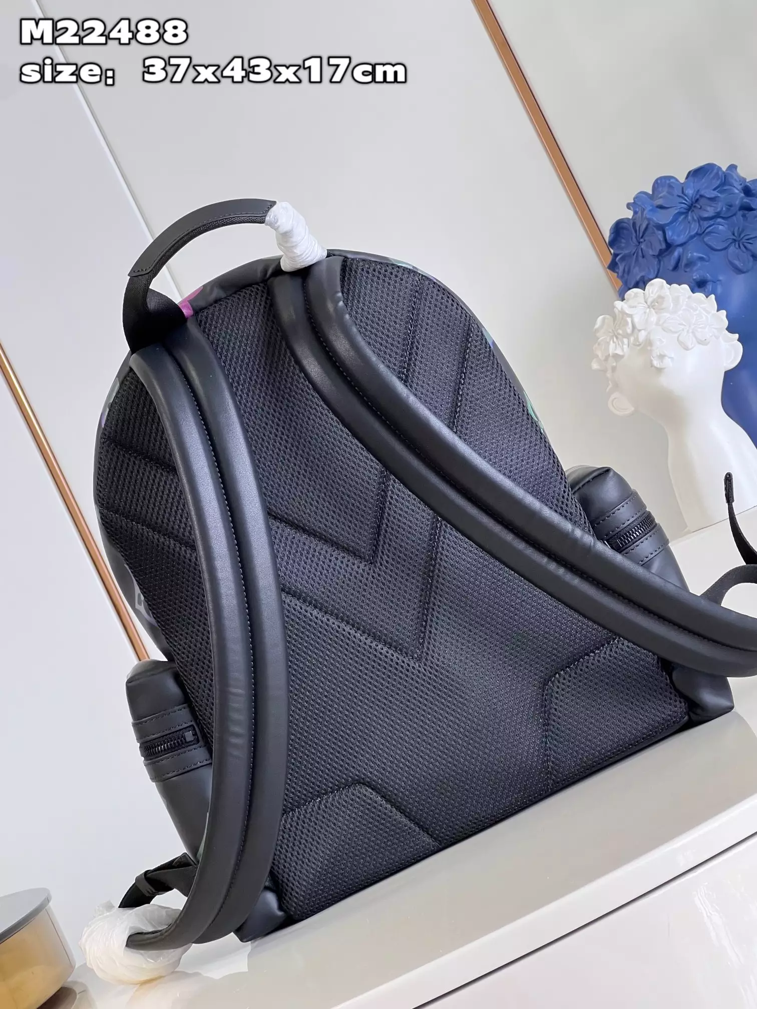 Comet Backpack Black Borealis Calf Leather