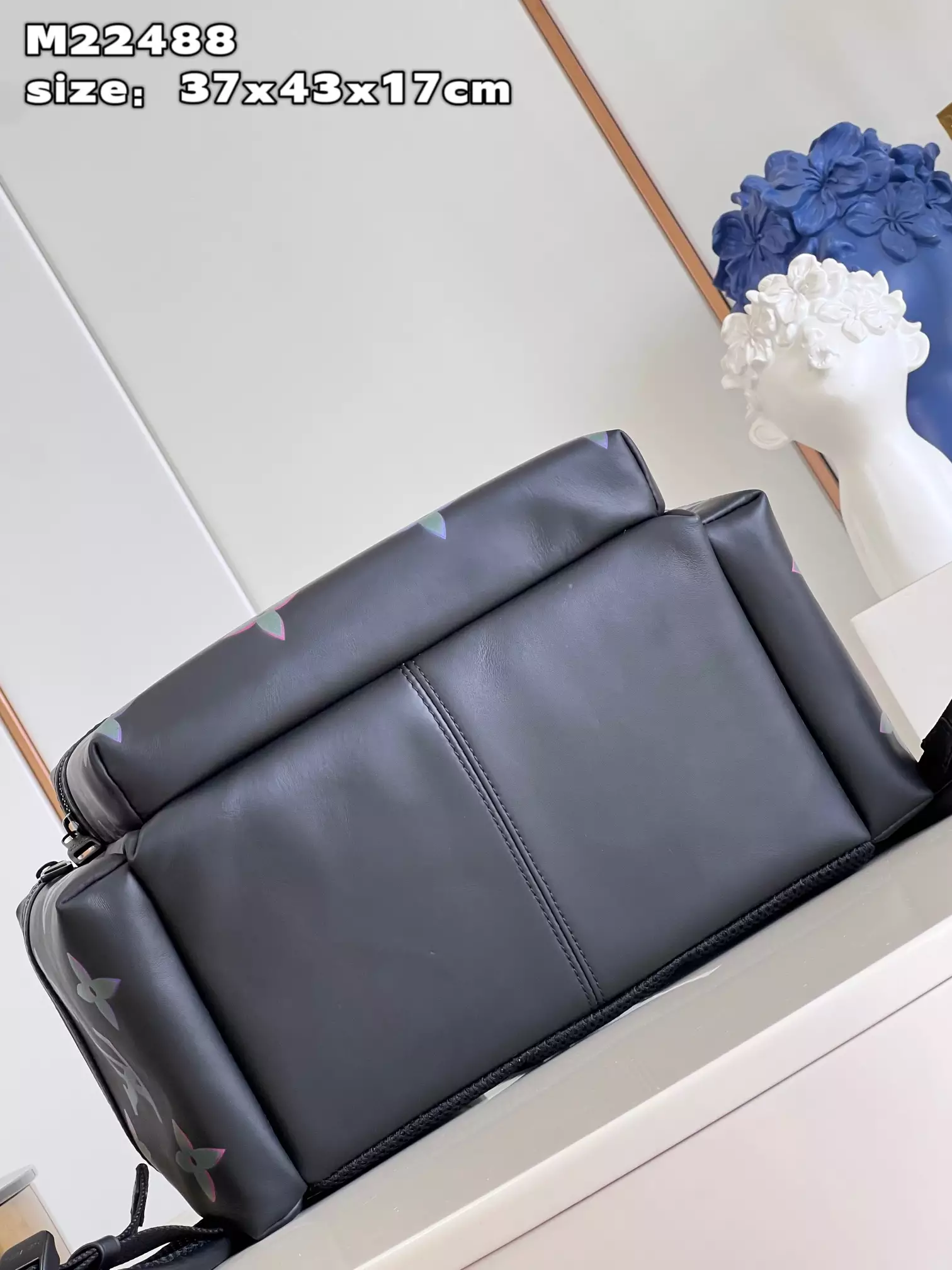 Comet Backpack Black Borealis Calf Leather