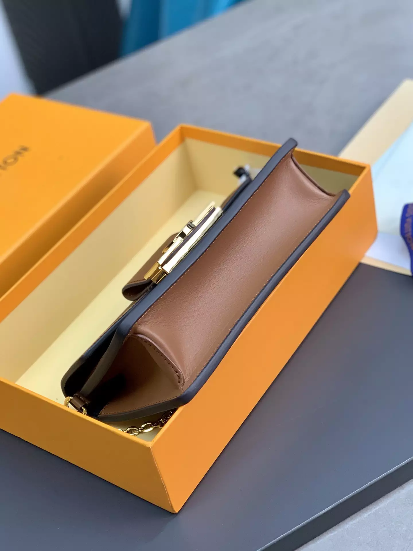 Dauphine Chain Wallet Monogram and Monogram Reverse Coated Canvas