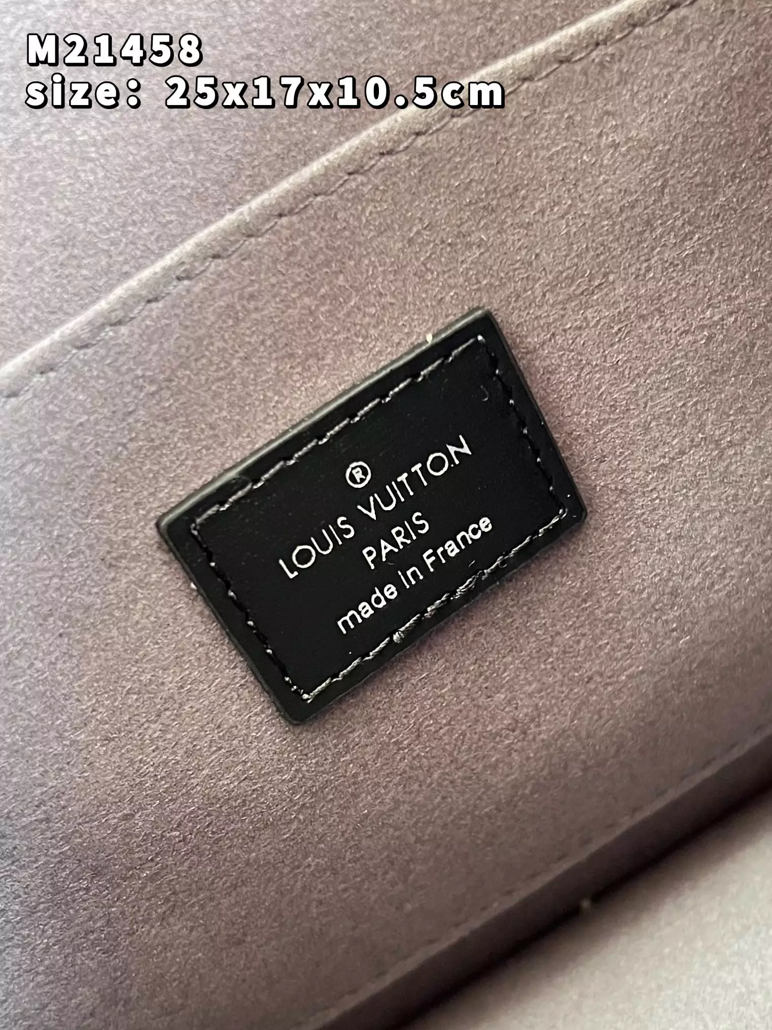 Dauphine MM Grey Denim Textile Jacquard