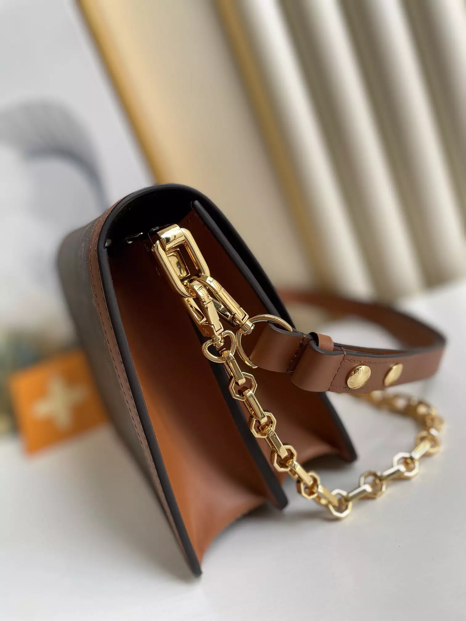 Dauphine MM Monogram and Monogram Reverse Coated Canvas