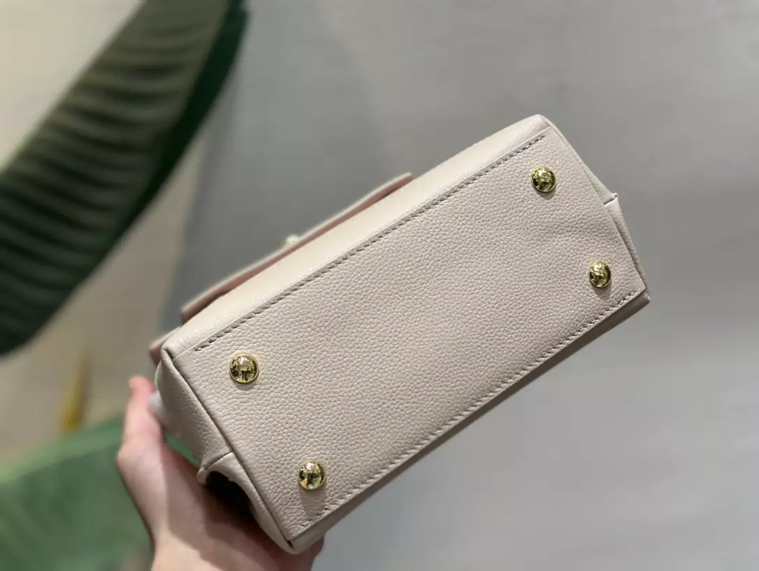 LockMe Ever Mini Greige Leather