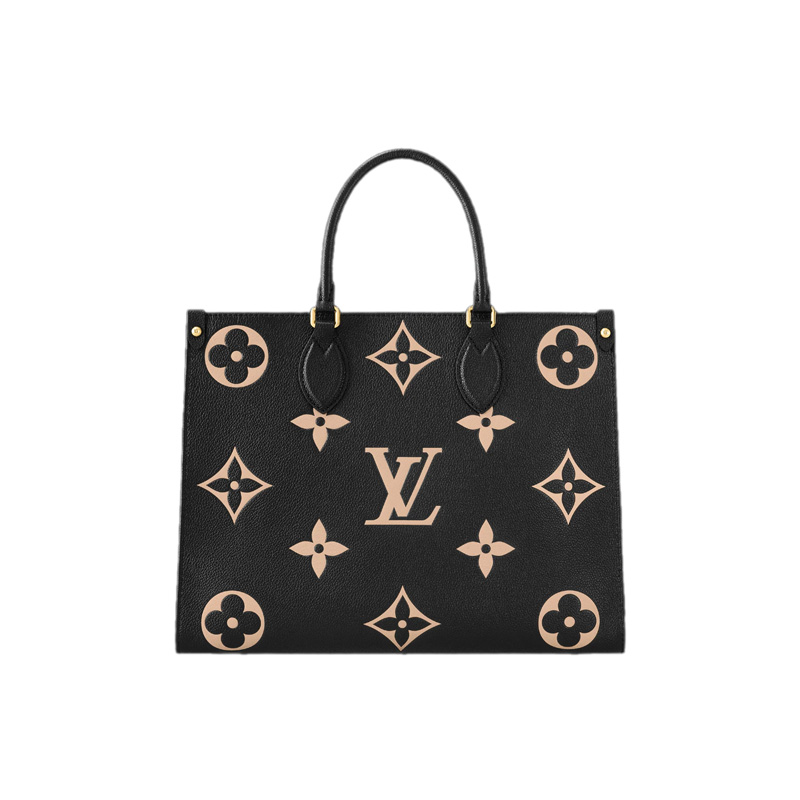 OnTheGo MM Bicolor Monogram Empreinte Black/Cream Leather