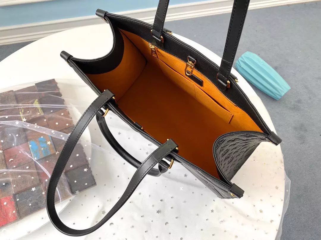 OnTheGo MM Monogram Empreinte Black Leather