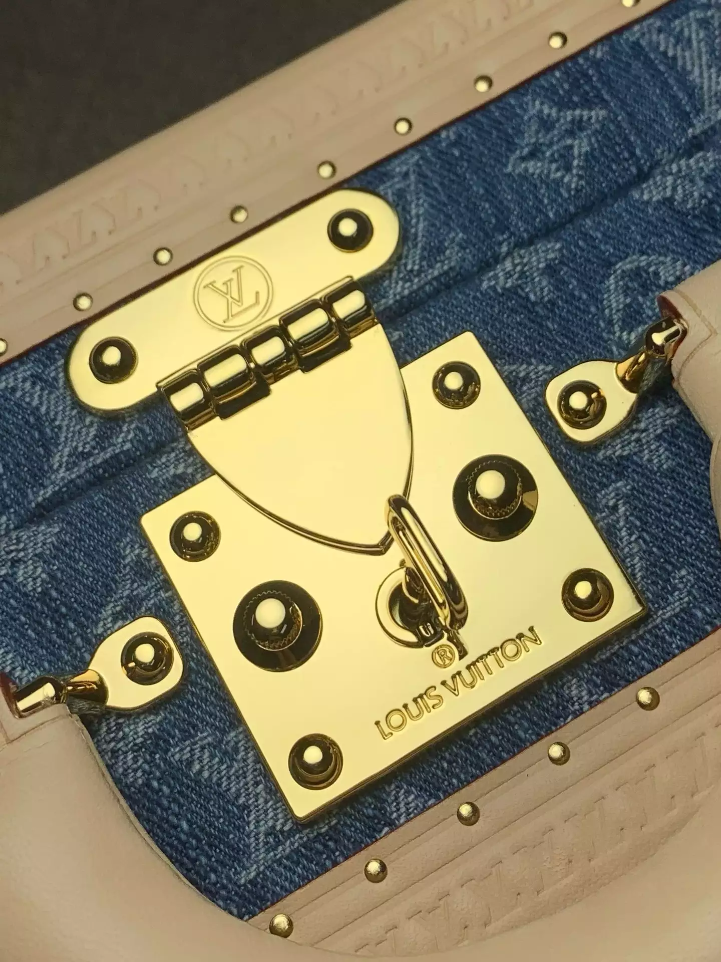 Petite Valise Monogram Denim Blue Canvas