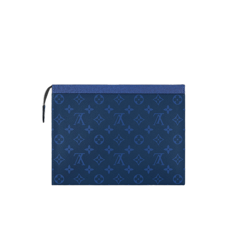 Pochette Voyage MM Taigarama Pacific Blue Leather