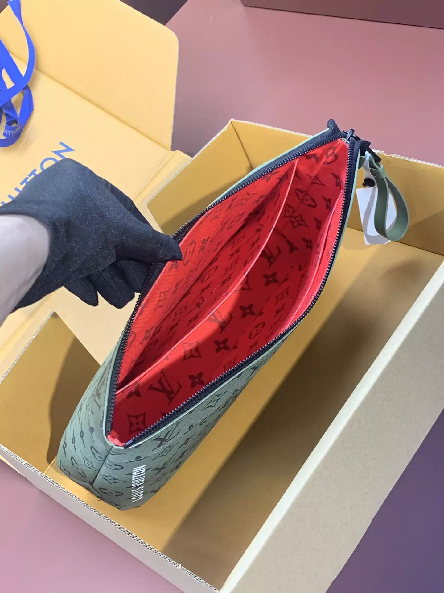 Pochette Voyage Souple Khaki Green Monogram Canvas