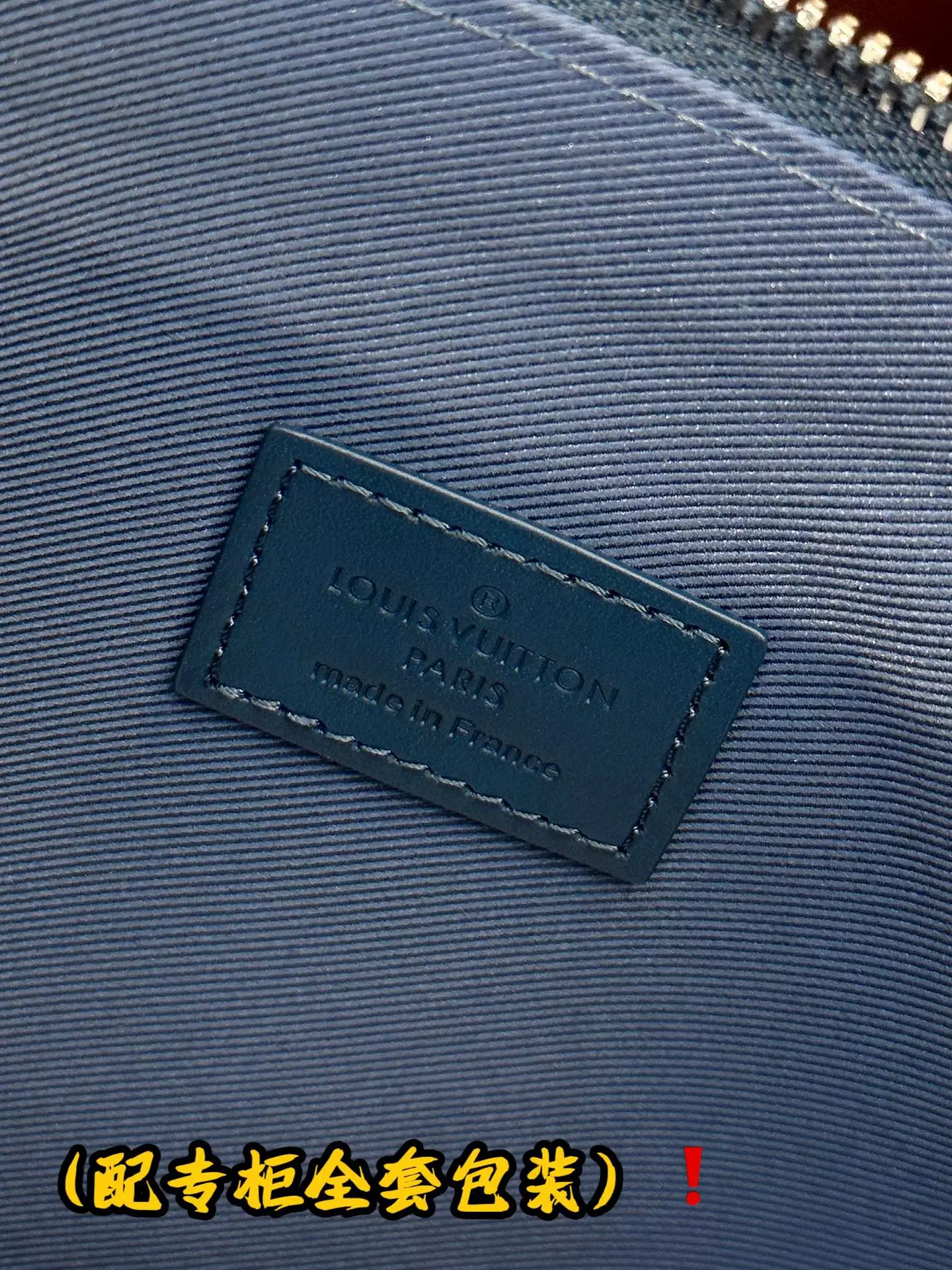 Takeoff Pouch Atlantic Blue Aerogram Cowhide Leather