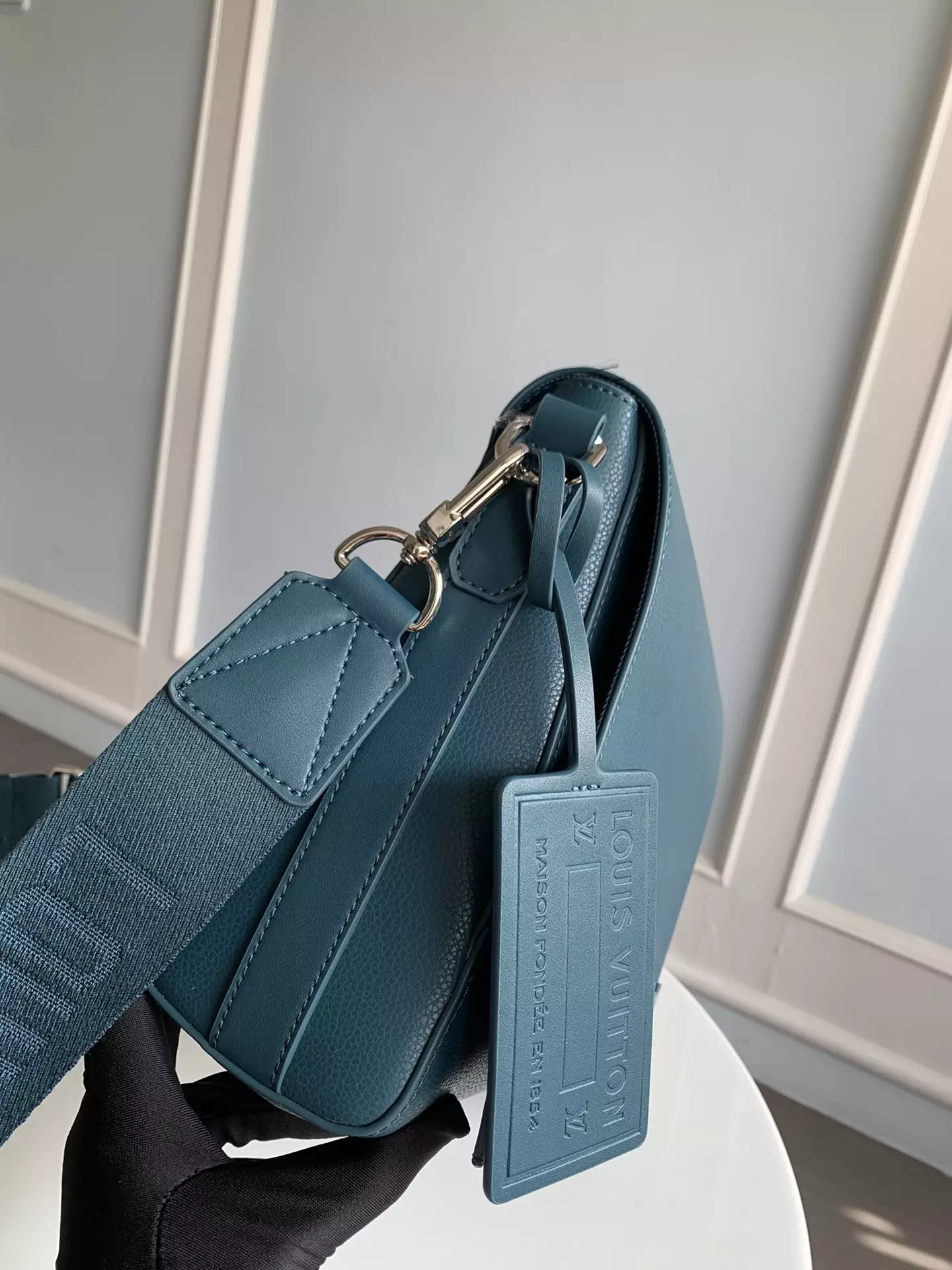 Takeoff Sling LV Aerogram Atlantic Blue Cowhide Leather