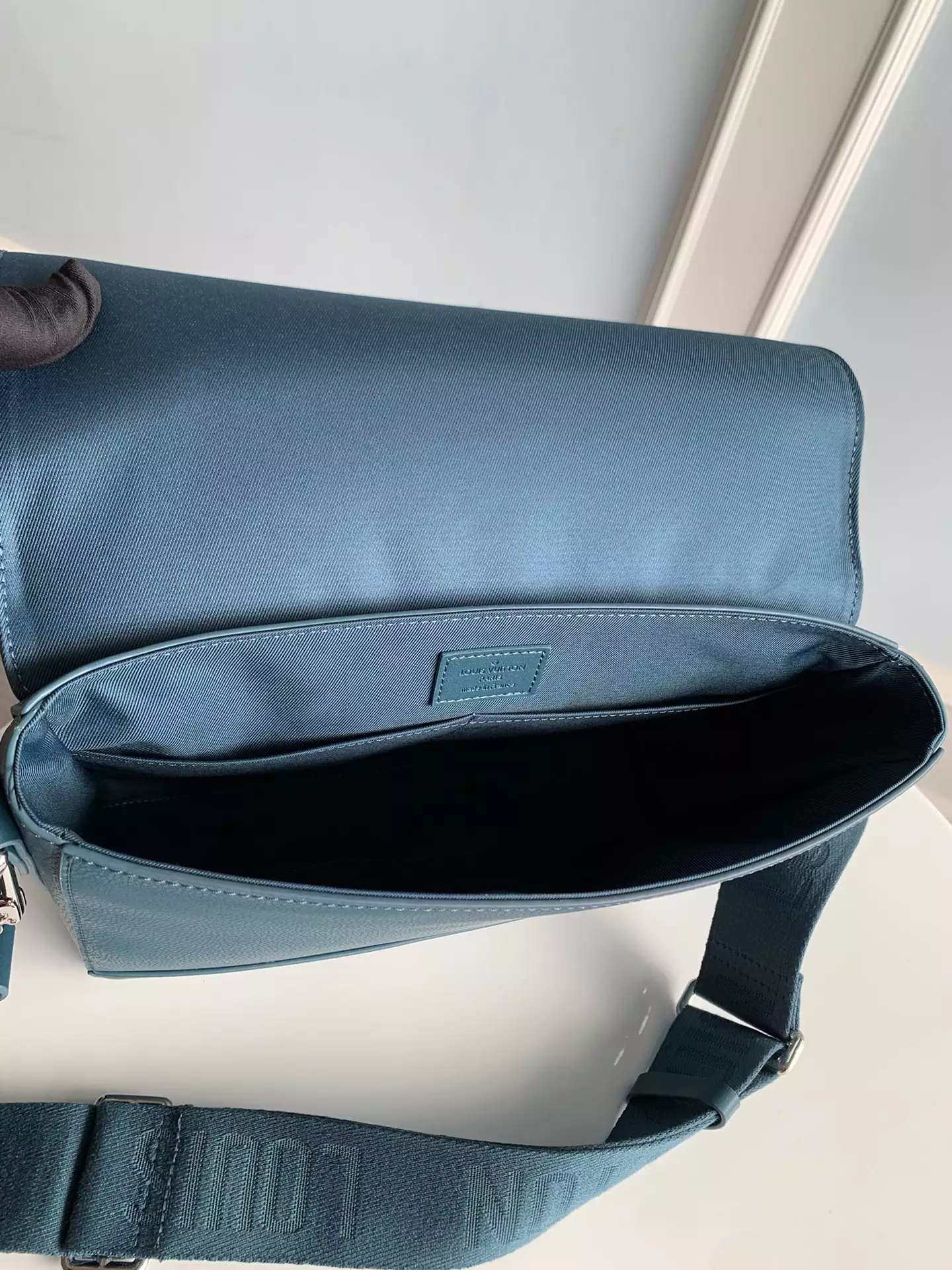 Takeoff Sling LV Aerogram Atlantic Blue Cowhide Leather