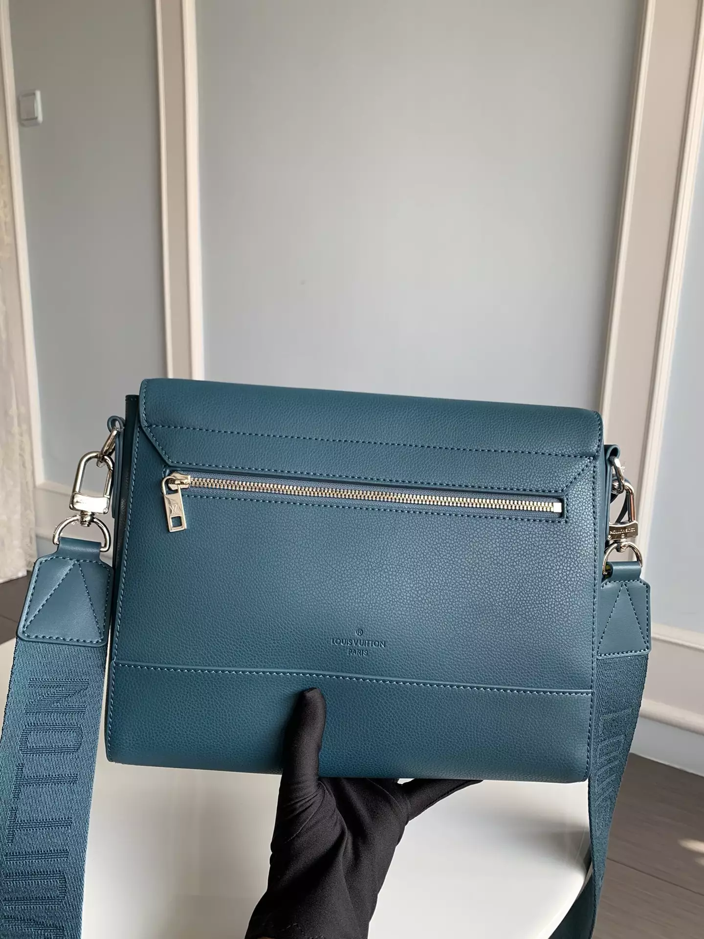 Takeoff Sling LV Aerogram Atlantic Blue Cowhide Leather