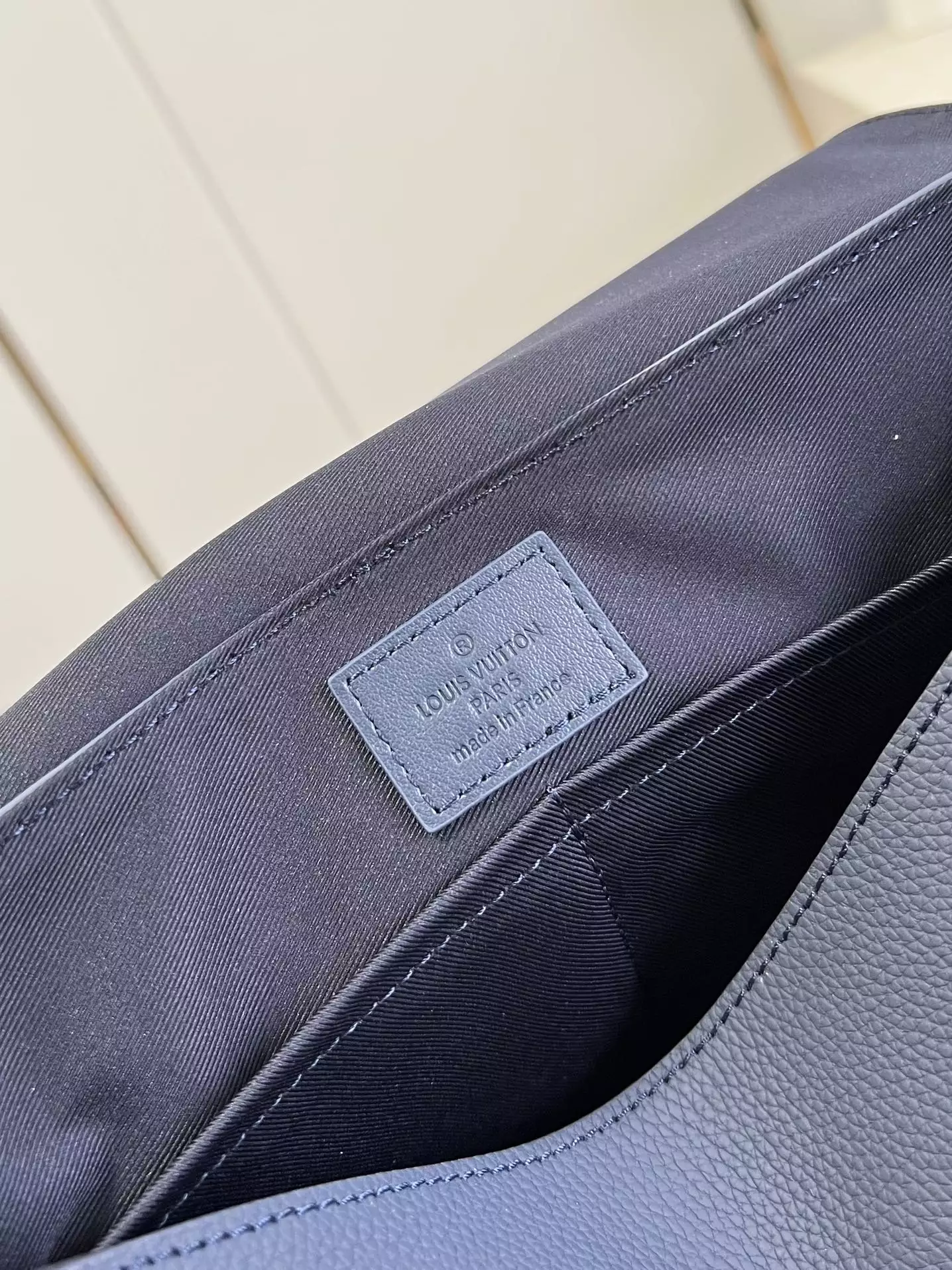 Takeoff Sling LV Aerogram Navy Blue Cowhide Leather