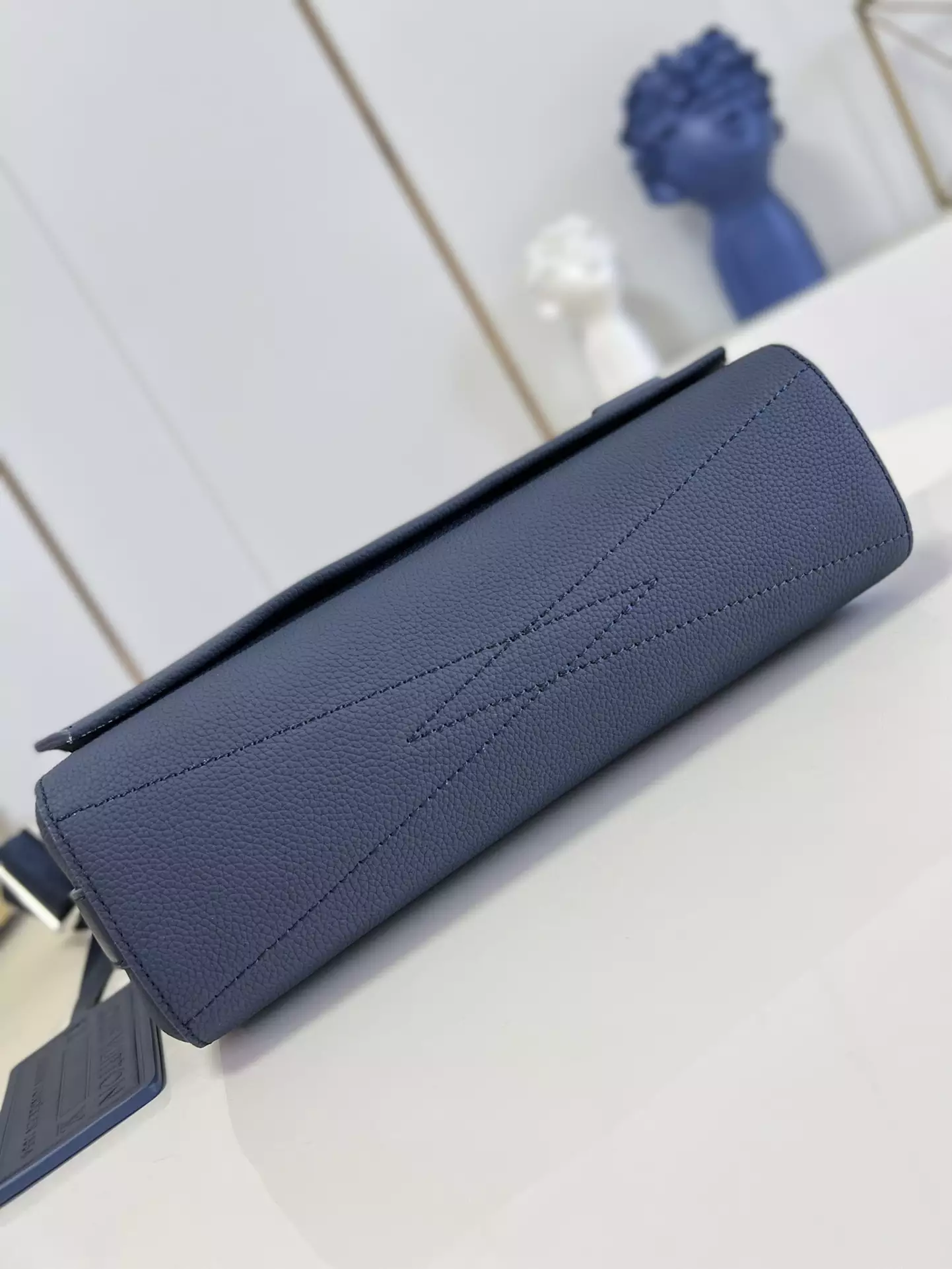 Takeoff Sling LV Aerogram Navy Blue Cowhide Leather