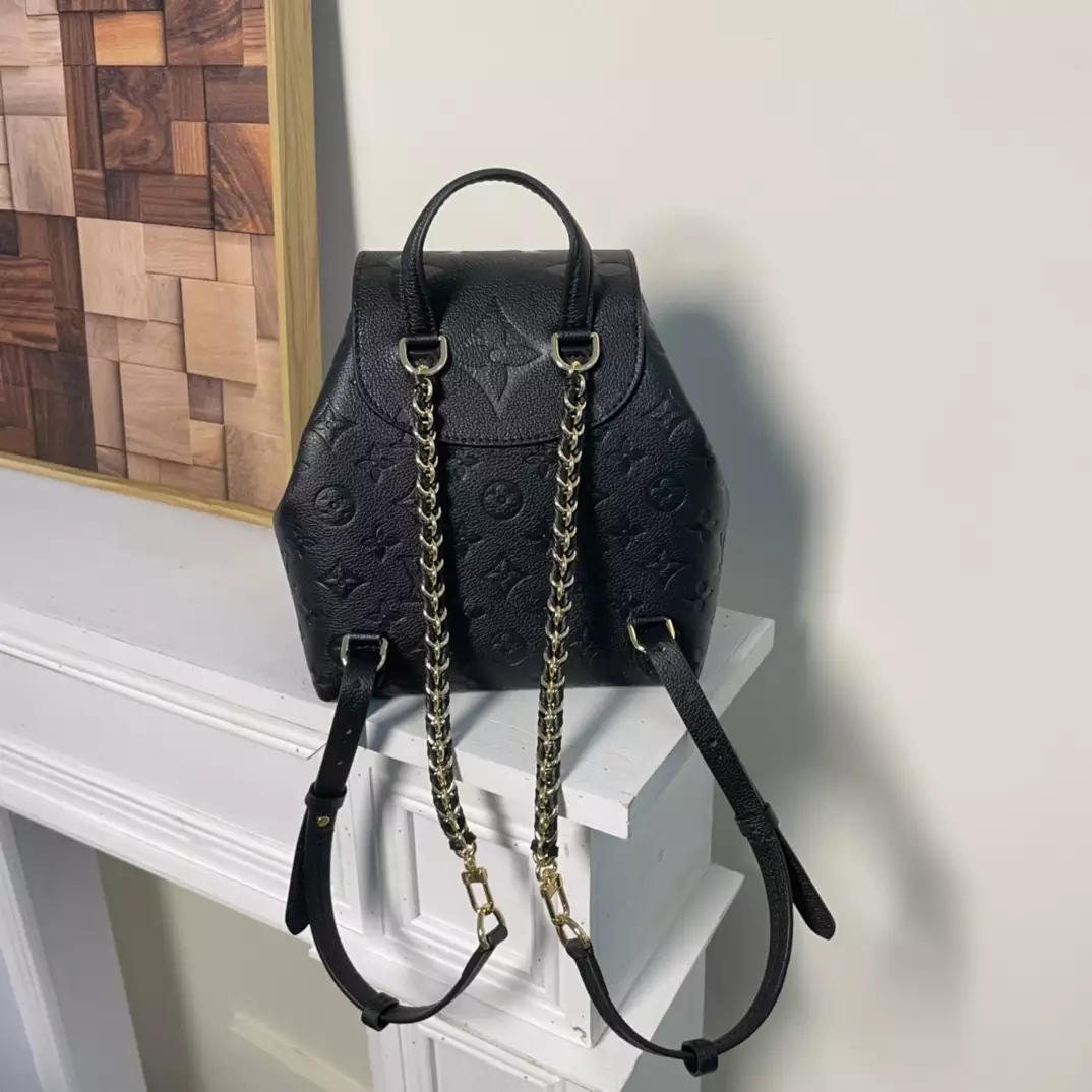 Backup Backpack Black Monogram Empreinte Leather