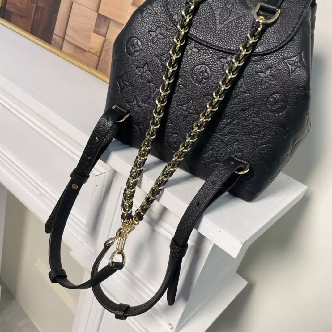 Backup Backpack Black Monogram Empreinte Leather