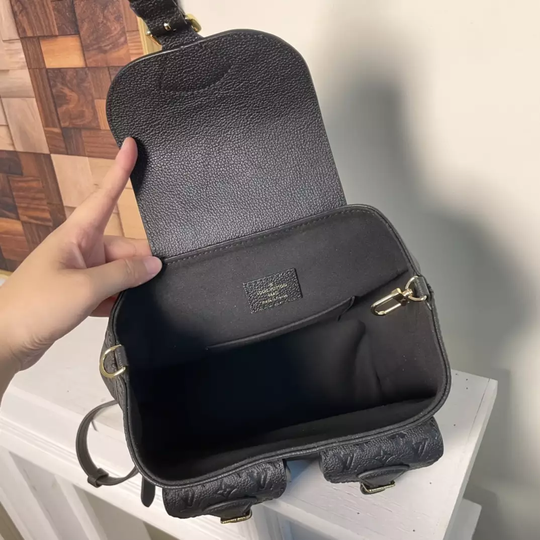 Backup Backpack Black Monogram Empreinte Leather
