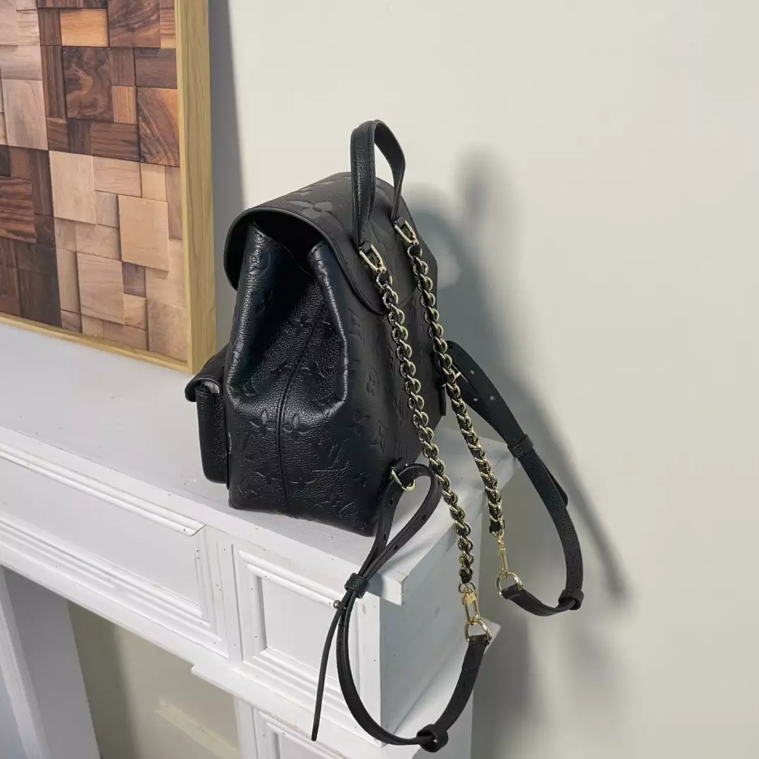 Backup Backpack Black Monogram Empreinte Leather