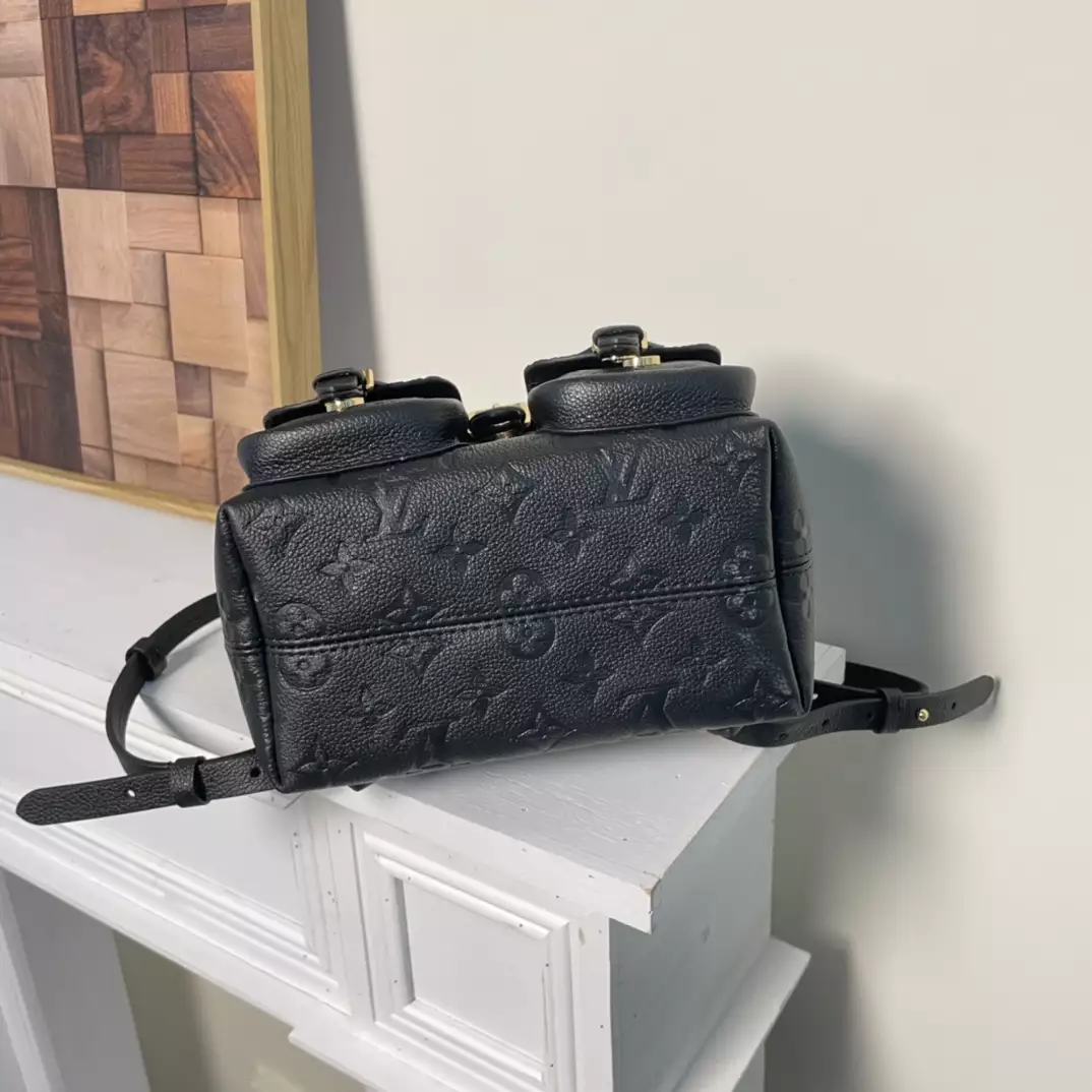 Backup Backpack Black Monogram Empreinte Leather
