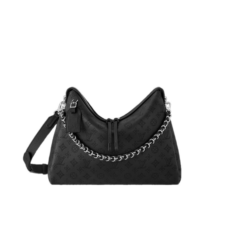Hand It All MM Black Mahina Calfskin