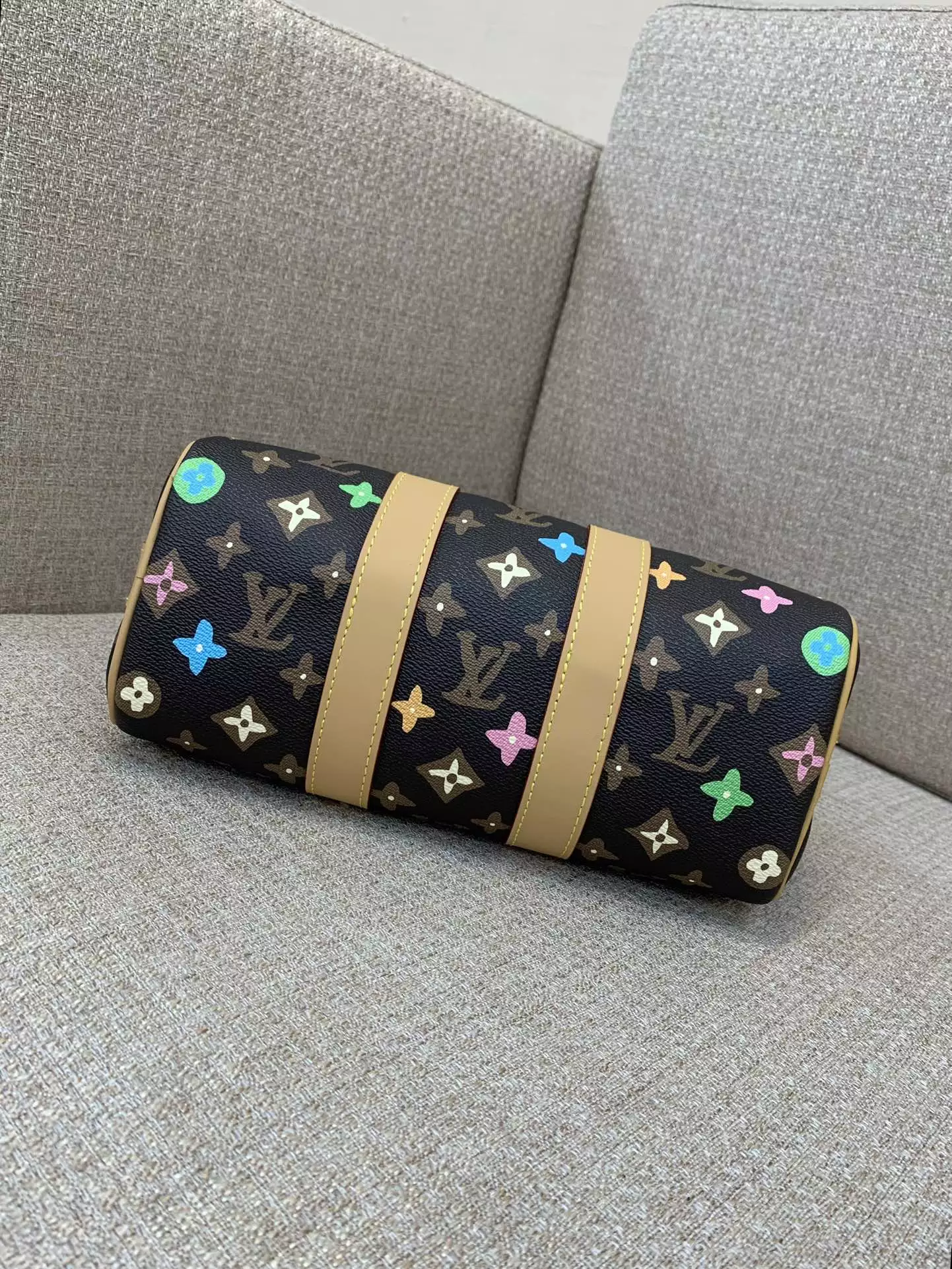 Keepall Bandoulière 25 Chocolate Monogram Craggy Canvas