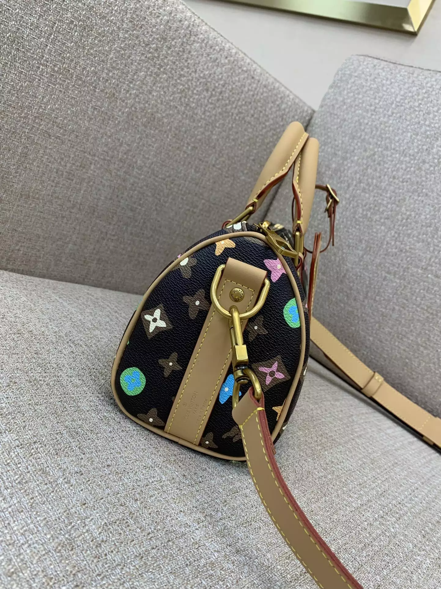 Keepall Bandoulière 25 Chocolate Monogram Craggy Canvas