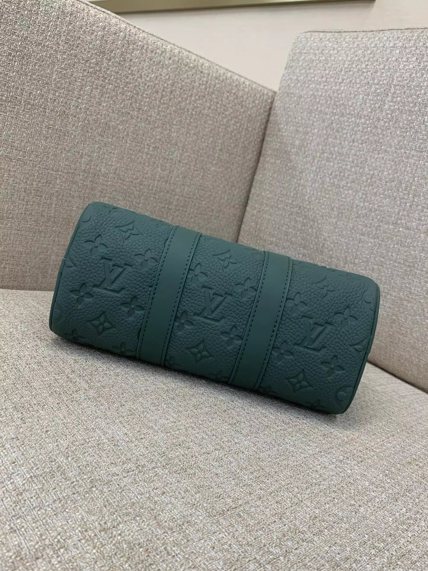 Keepall Bandoulière 25 Taurillon Monogram Forest Green Leather