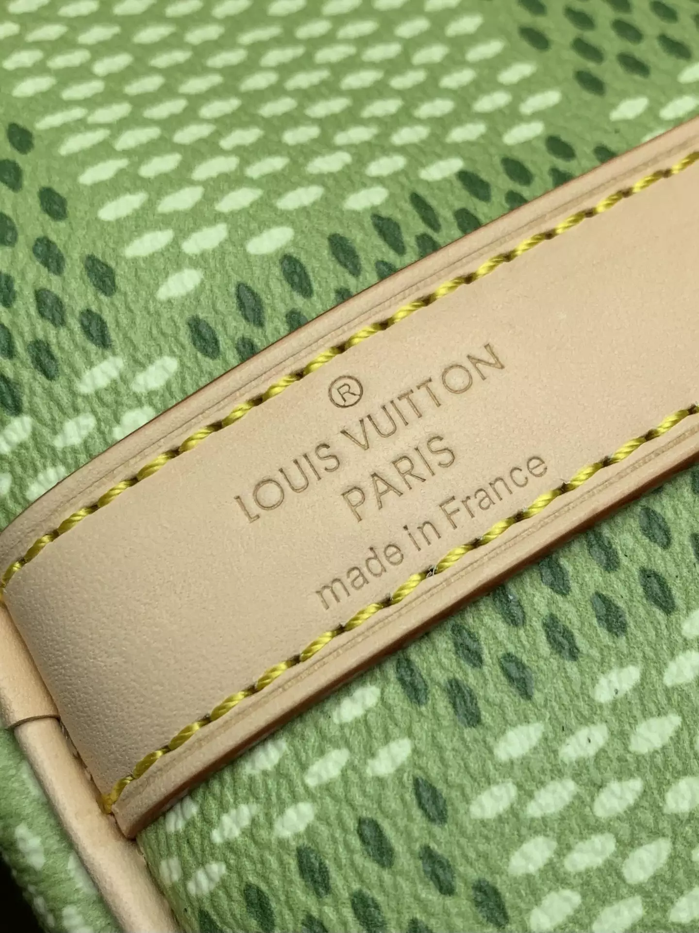 Keepall Bandoulière 35 Green Damier Golf Canvas